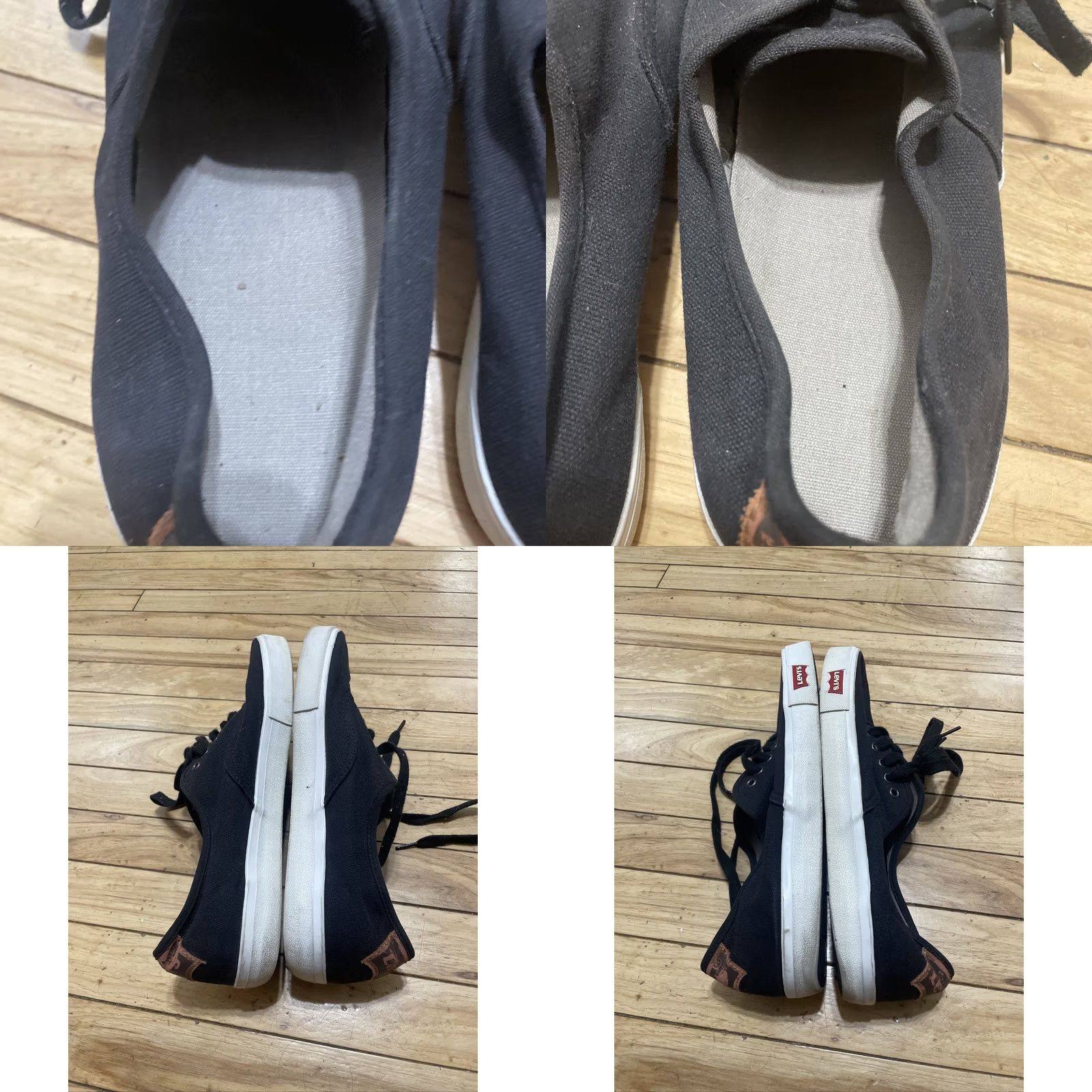 Levi's Levi's Mens Black Low Top Fashion Sneakers Lace Up Casual Shoes Size 13 Black Sneakers Men’s 13 Levi's Low-Top Shoe Size US L / EU 52-54 / 3 - 11 Thumbnail