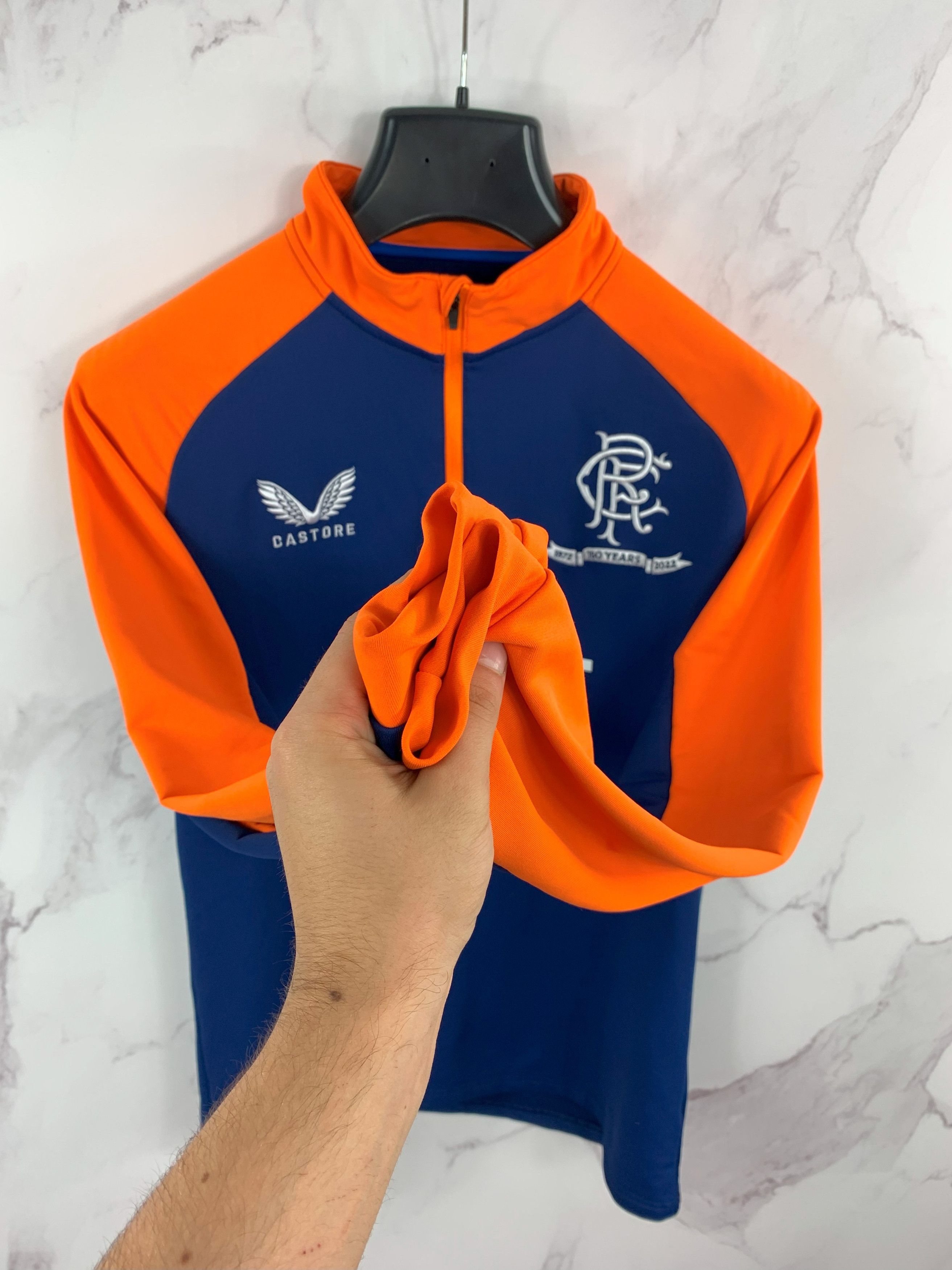 Castore Castore Rangers 1/4 Zip Long Sleeve Training Top 2022/23 Size US S / EU 44-46 / 1 - 12 Thumbnail