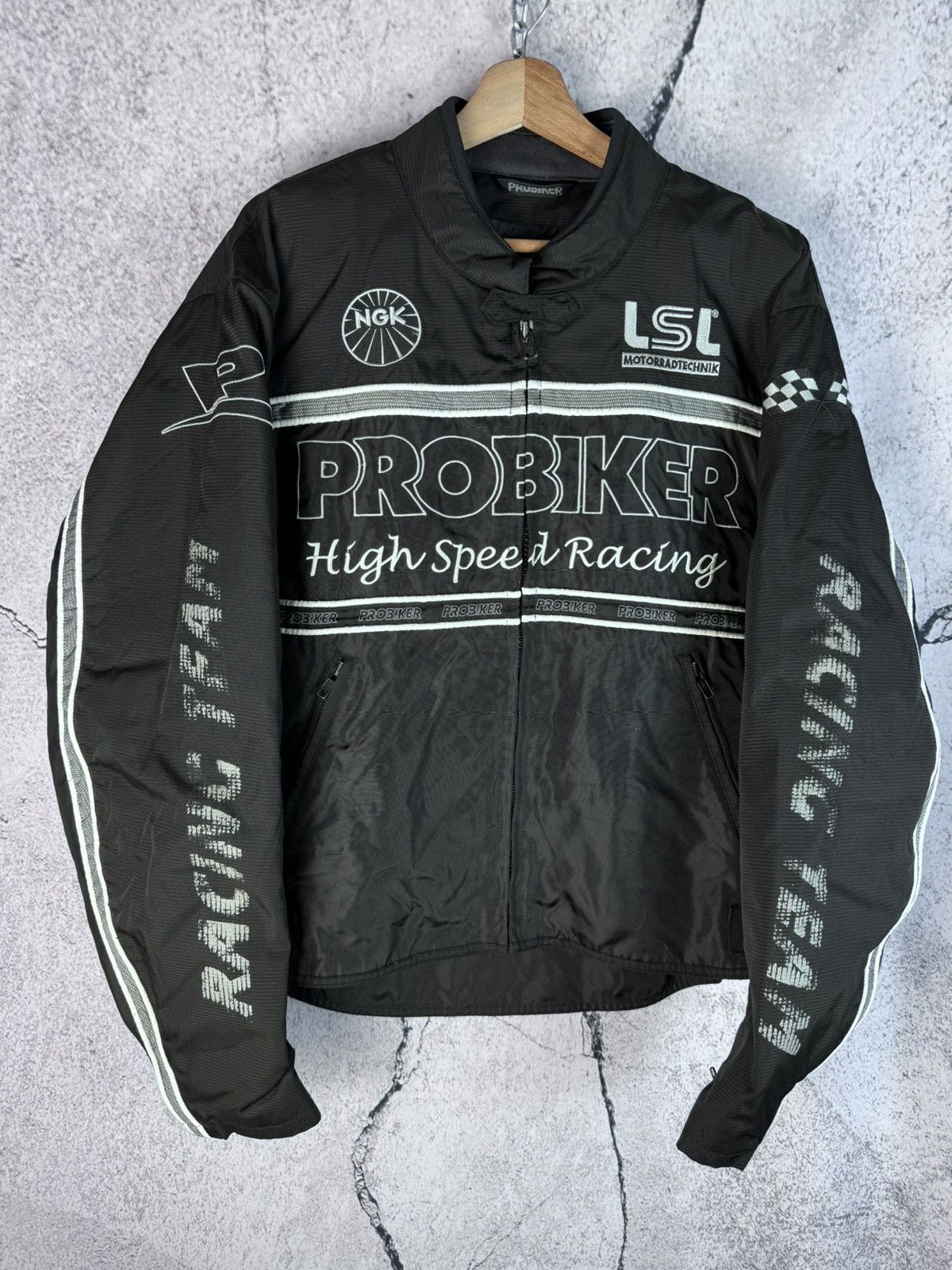 Japanese Brand Vintage Y2K Pro Biker Racing Team Oversized Red Moto Jacket Size US XL / EU 56 / 4 - 1 Thumbnail