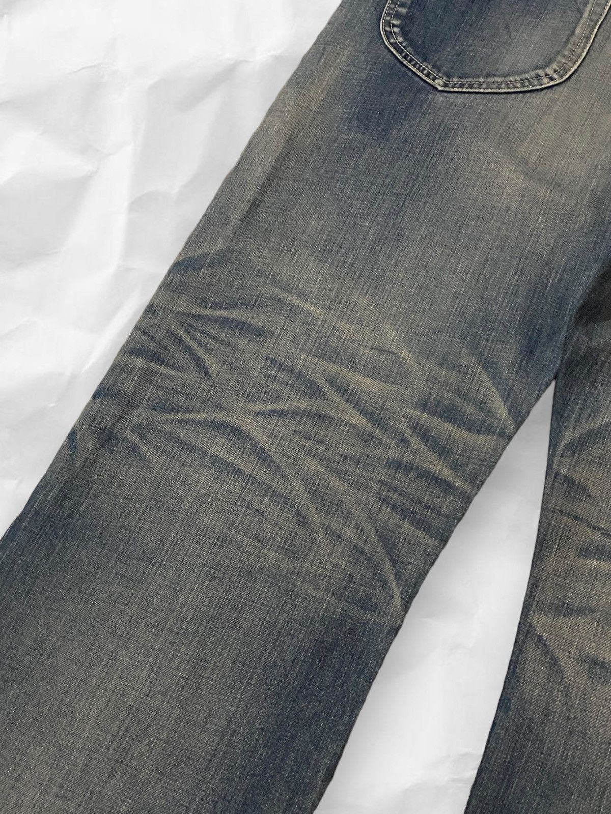 Japanese Brand Vintage Japan Nitraid Sand Blasted Wash Flare Jeans Denim Size US 35 - 12 Thumbnail