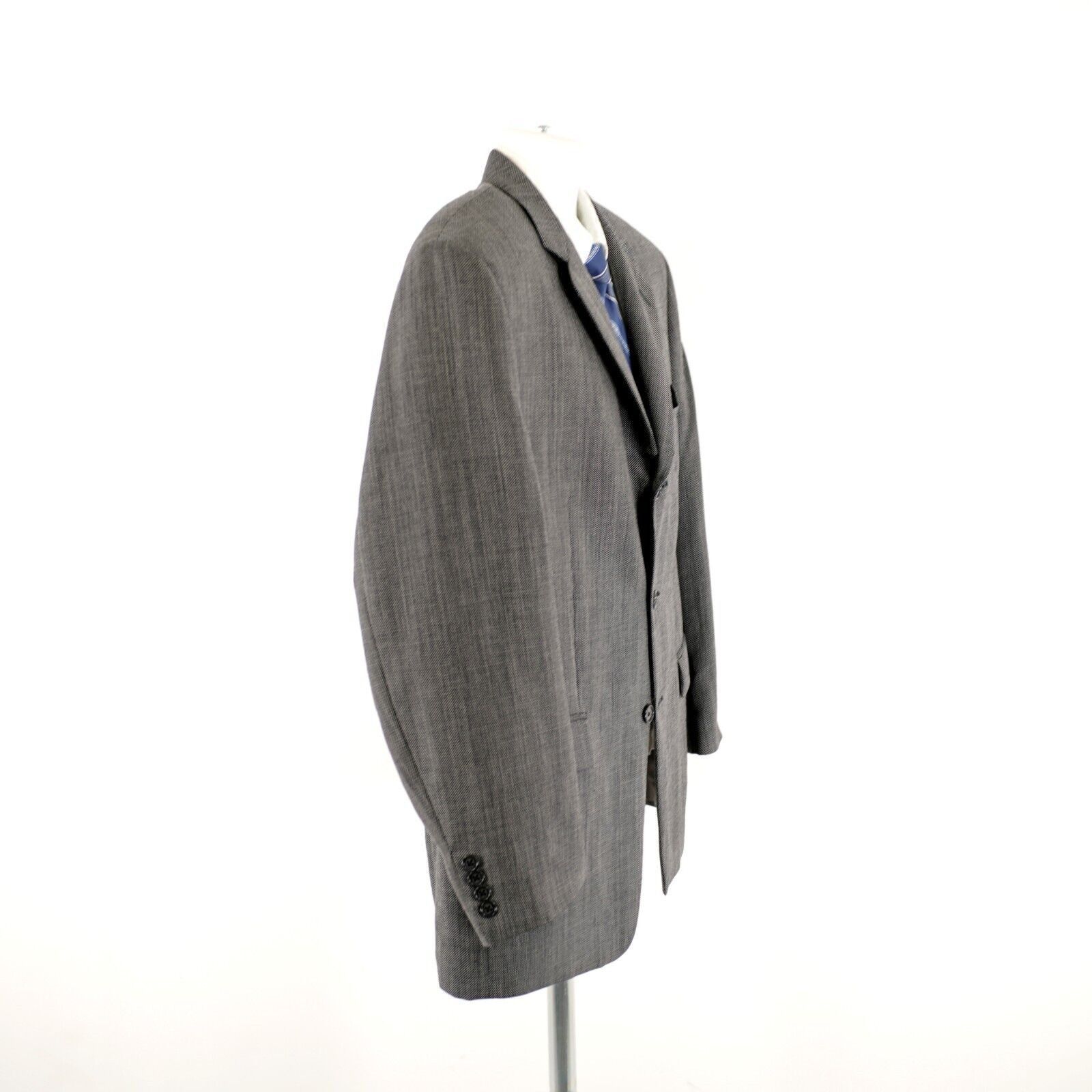 Calvin Klein Calvin Klein Lord & Taylor White Black Check Textured Wool 2 Size 44S - 8 Thumbnail