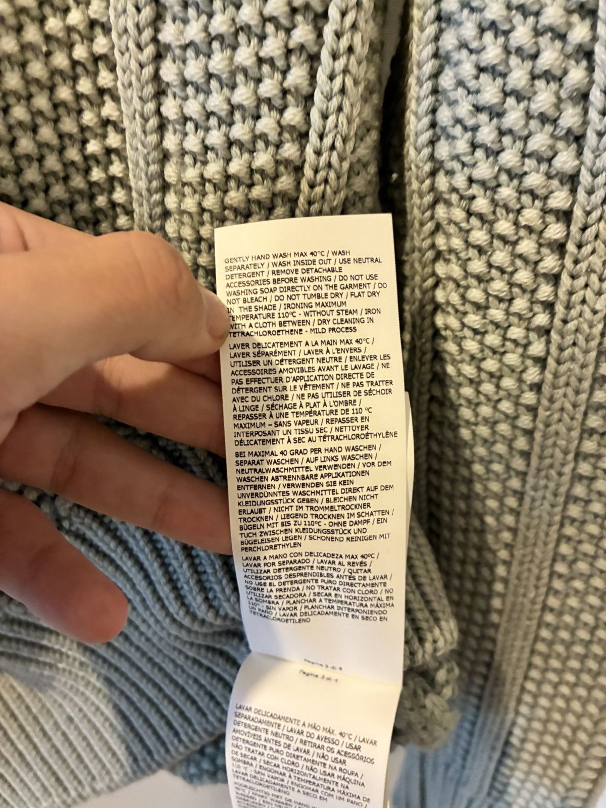 Stone Island Stone Island Knitwear 100% Pure Wool ’DUST' Treatment 100% Size US M / EU 48-50 / 2 - 10 Thumbnail