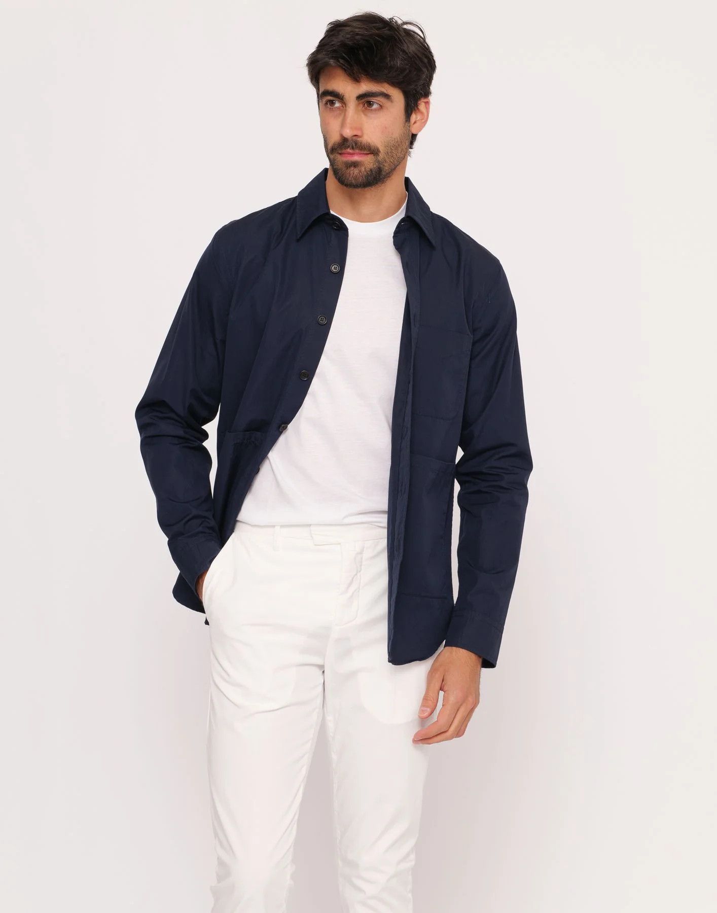 Aspesi ASPESI solid green cotton patch pockets utility shirt XL q Size US XL / EU 56 / 4 - 4 Thumbnail