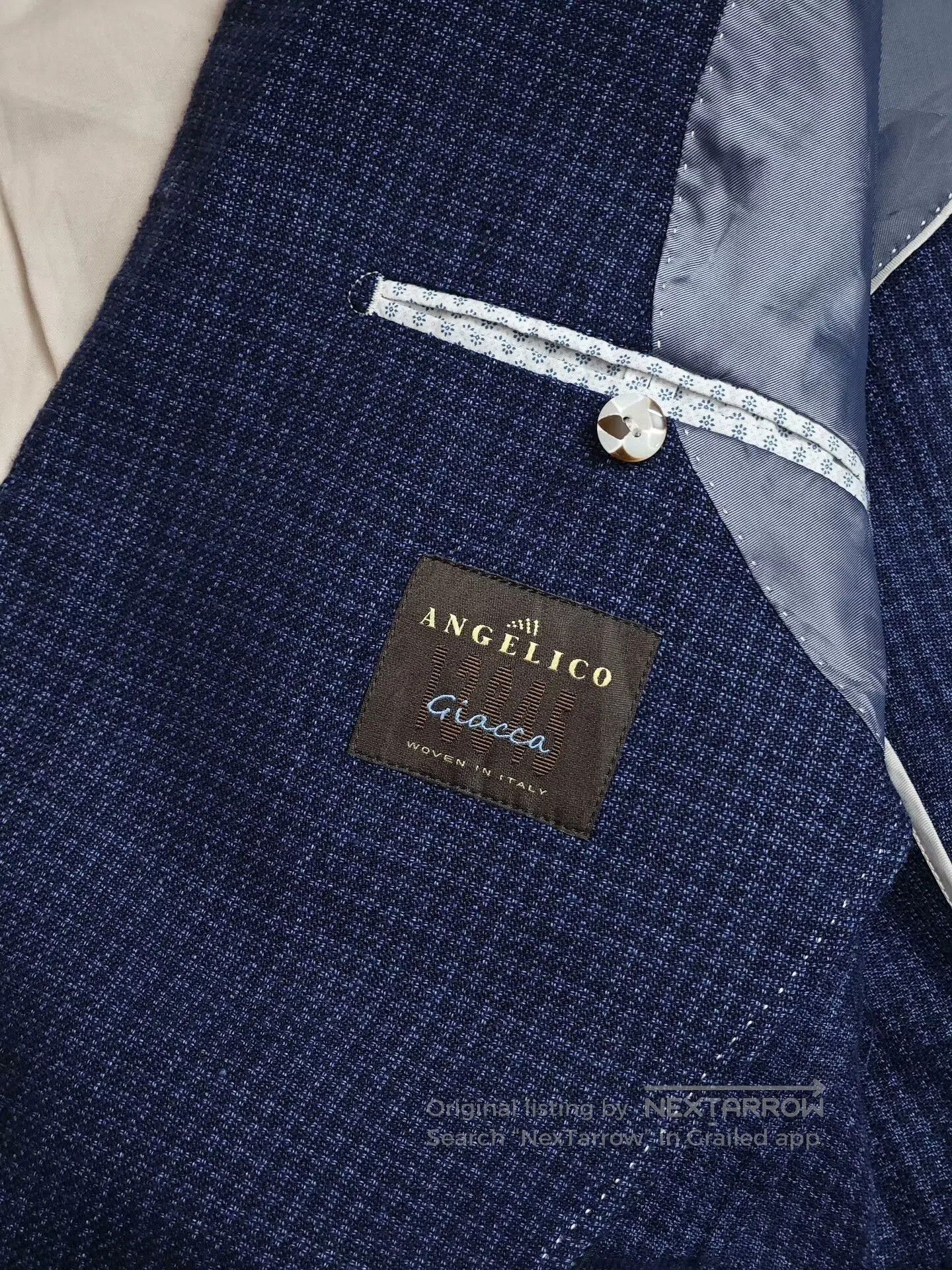 Japanese Brand Italian Angelico Linen Wool Blazer. Size US M / EU 48-50 / 2 - 6 Thumbnail