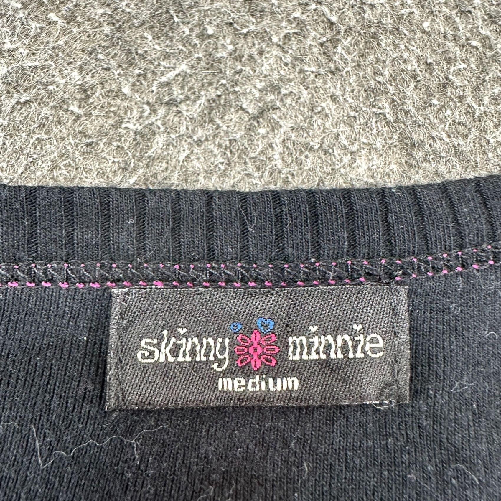Pinko VINTAGE Skinny Minnie Tank Womens M Black Floral Cotton AOP 90s Sleeveless Round Neck Casual Shirt Ladies Mens? Size M / US 6-8 / IT 42-44 - 2 Thumbnail