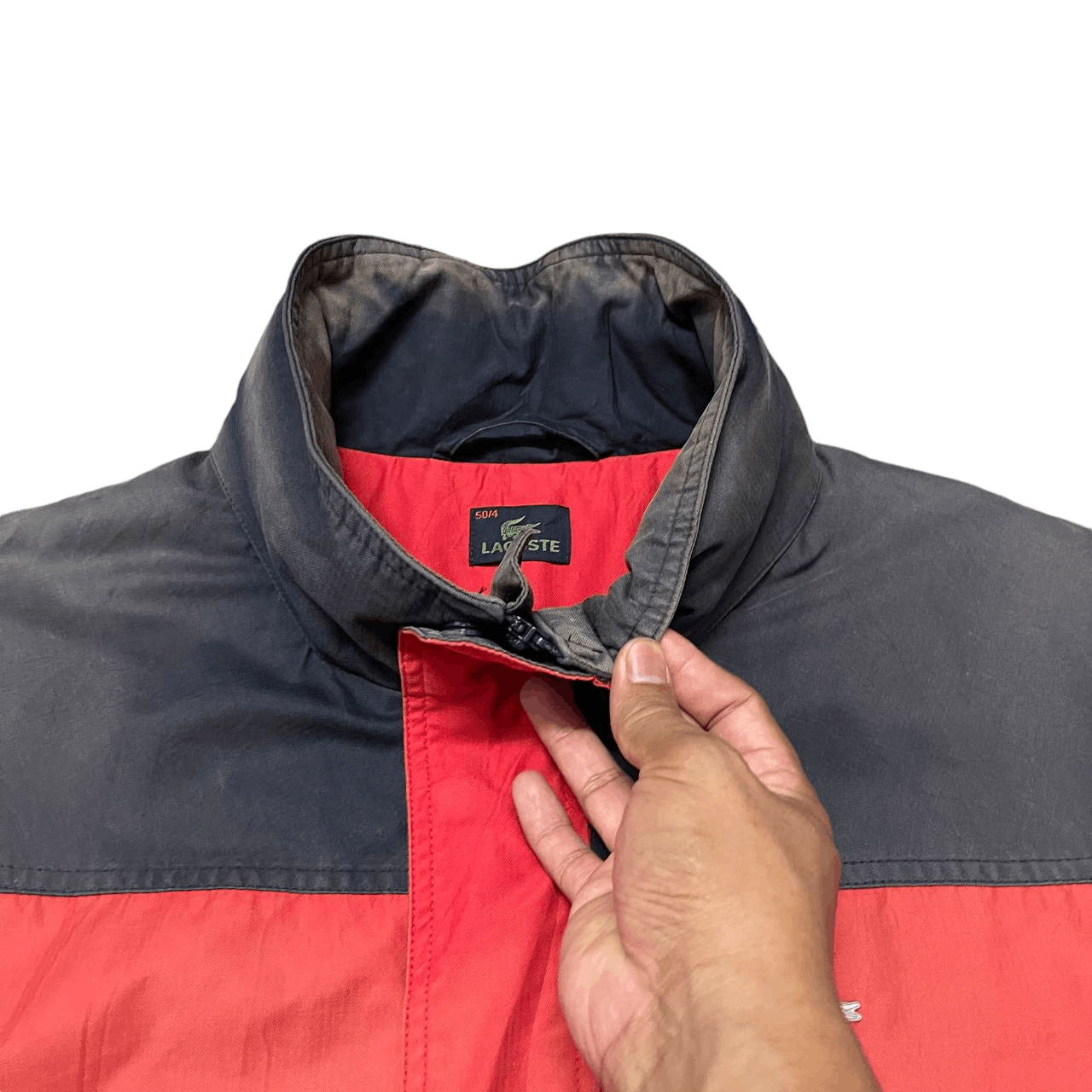 Lacoste Vintage Lacoste Zipper Jacket Hidden Hood Size US M / EU 48-50 / 2 - 5 Thumbnail