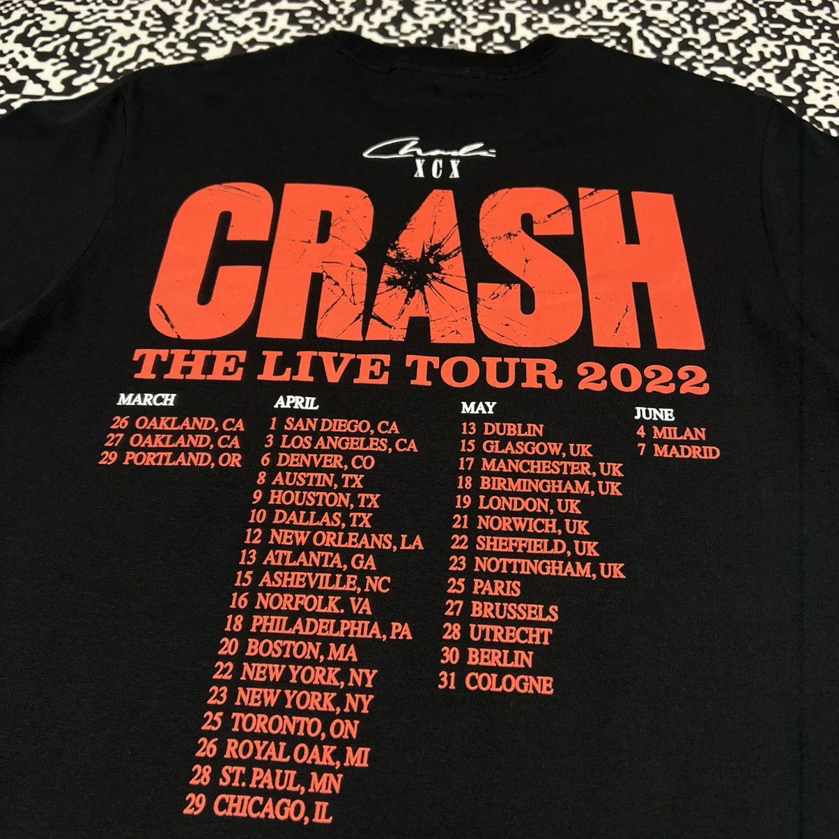 Band Tees Vintage Y2K Charlie XCX Band Tee Crash Sex Porn Style Girl Size US S / EU 44-46 / 1 - 12 Thumbnail