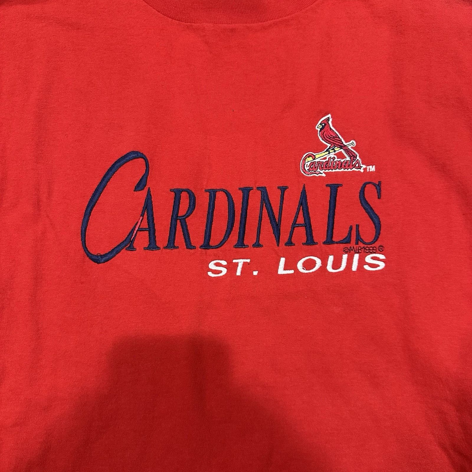 Hanes VTG St. Louis Cardinals MLB 1999 Short Sleeve Shirt Mens XL Size US XL / EU 56 / 4 - 2 Thumbnail