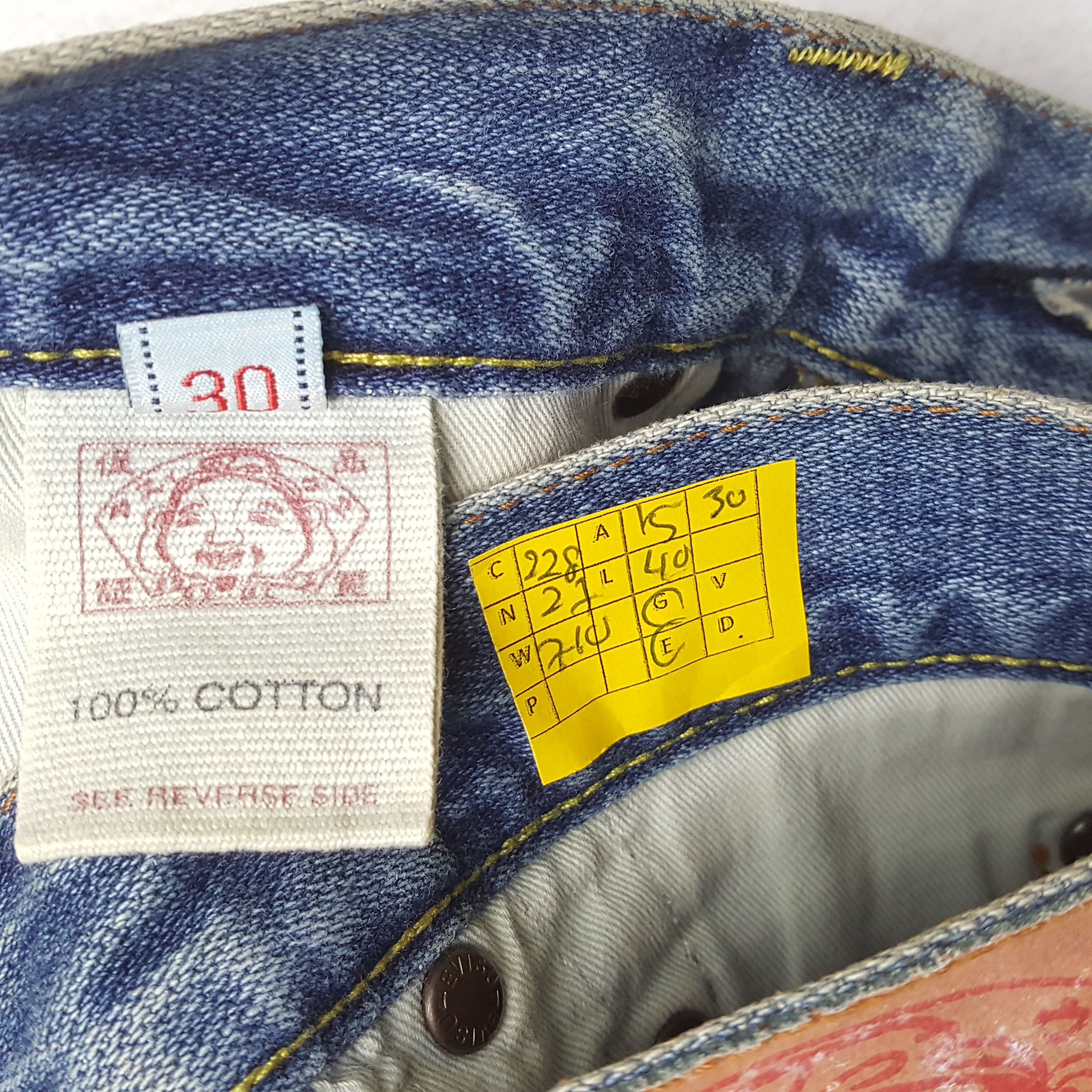 Evisu × Japanese Brand × Vintage Vintage EVISU Japanese Brand Daicock Custom Style Jeans Size US 30 / EU 46 - 13 Thumbnail