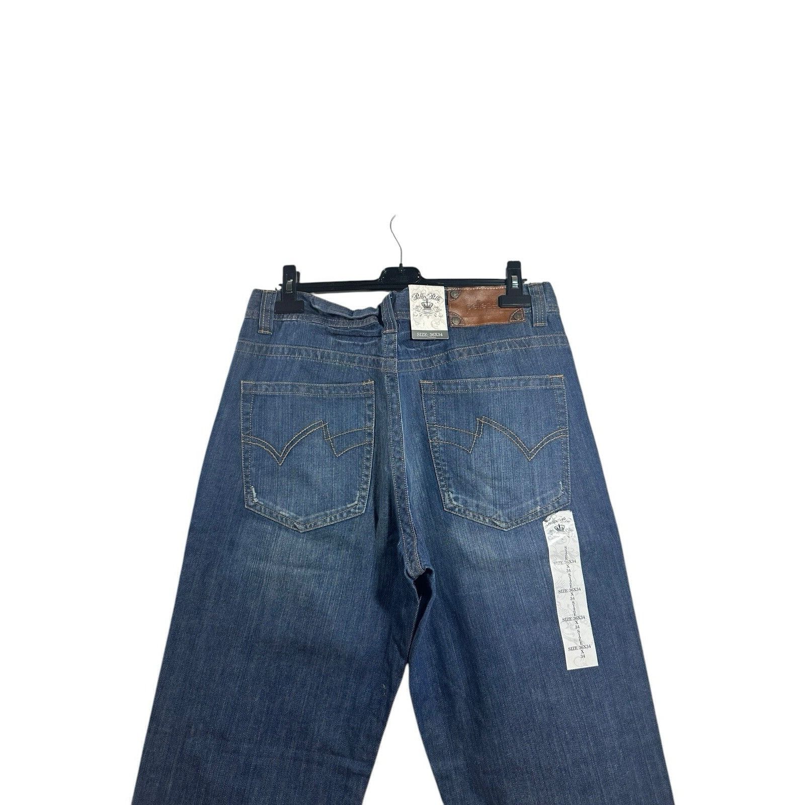 Pelle Pelle Vintage Pelle Pelle Baggy Jeans Men's Hip Hop Whiskering Y2K Size US 36 / EU 52 - 4 Thumbnail