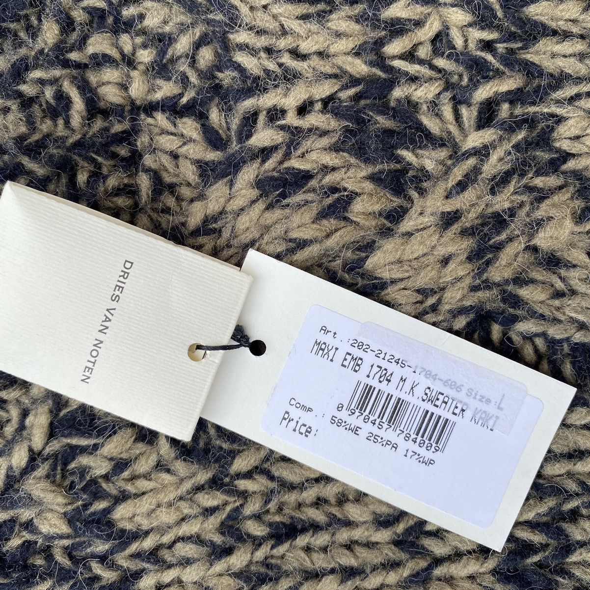 Dries Van Noten Runway Fall20 Oversized Sweater Size US L / EU 52-54 / 3 - 6 Thumbnail