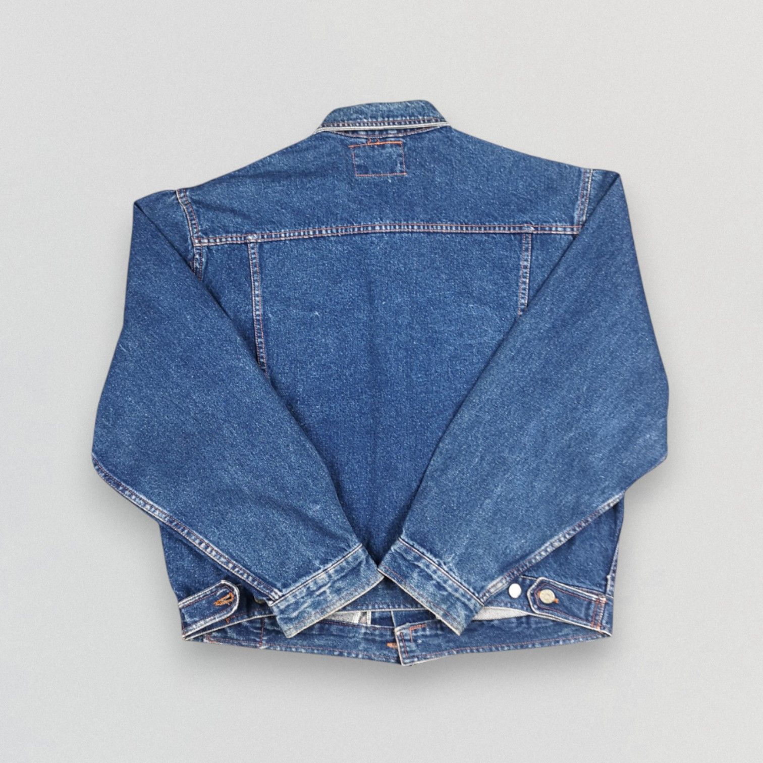 Vintage Vintage Crampe Blue Denim Trucker Jacket Size US L / EU 52-54 / 3 - 3 Thumbnail