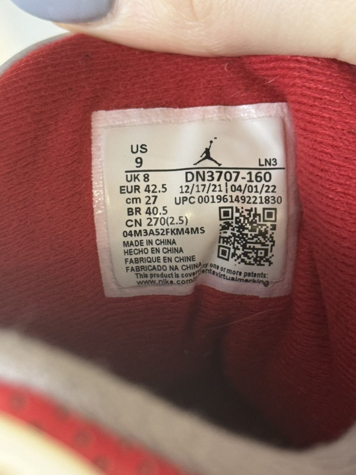 Jordan Brand Nike Air Jordan Retro 3 Fire Red Sneakers Basketball Size US 9 / EU 42 - 7 Thumbnail