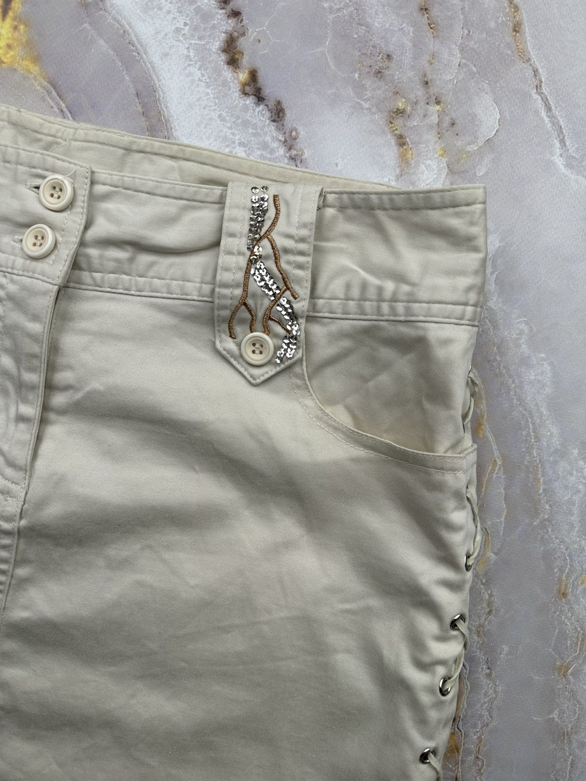 Japanese Brand Vintage Mini Skirt Size 26" / US 2 / IT 38 - 4 Thumbnail