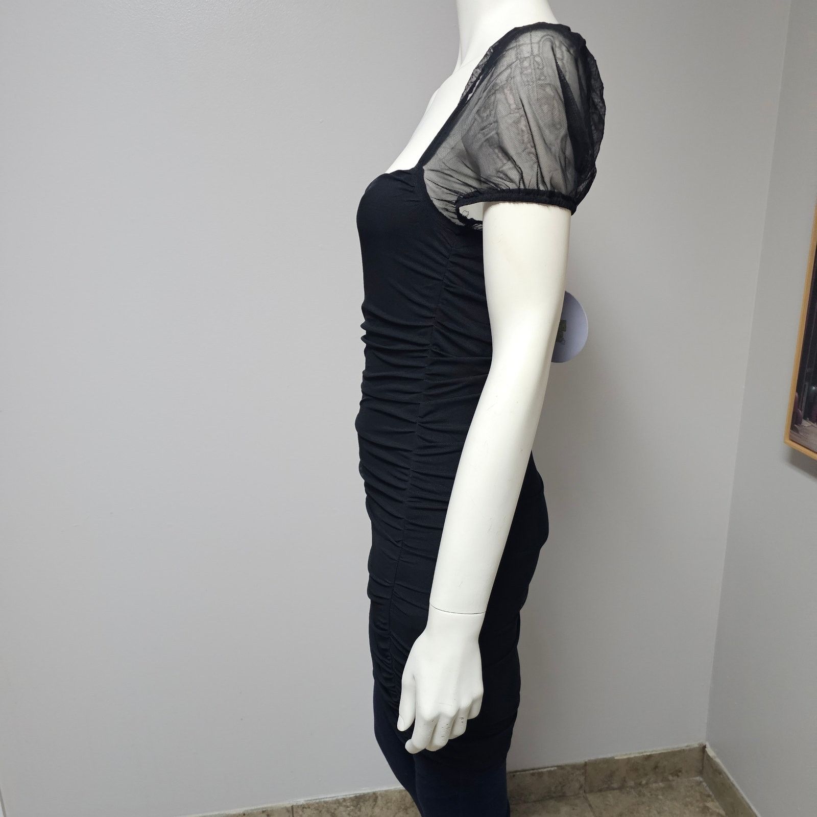 PRINCESS POLLY NWT Princess Polly Chani Mini Dress Black Size 6 Size M / US 6-8 / IT 42-44 - 4 Thumbnail