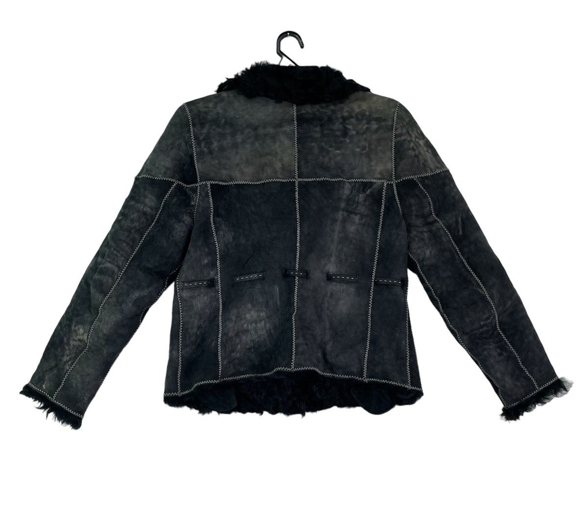 Other Vtg 90s reconstruction sheepskin leather bomber jacket Size ONE SIZE - 5 Thumbnail