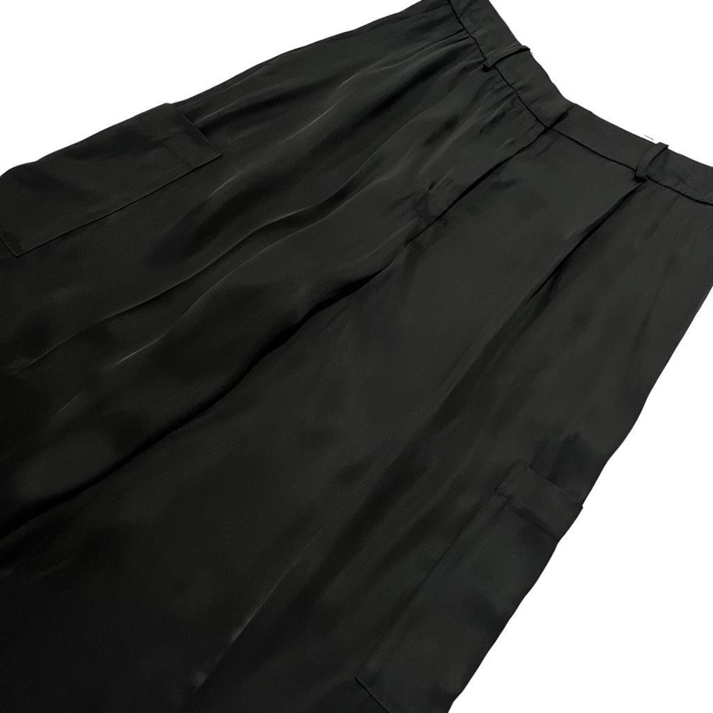 Loulou de Saison Loulou Studio Carmel Cargo Wide Leg Pant in Black Size 27" / US 4 / IT 40 - 7 Thumbnail