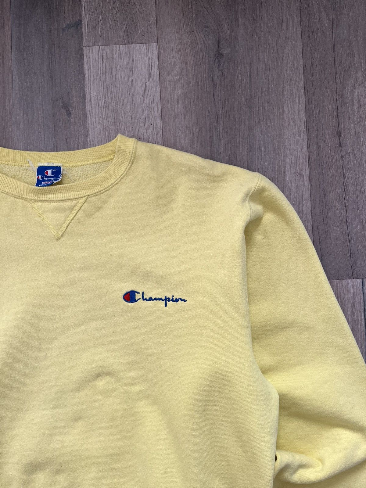 Champion Vintage Champion miUSA Yellow Crewneck Size US L / EU 52-54 / 3 - 3 Thumbnail