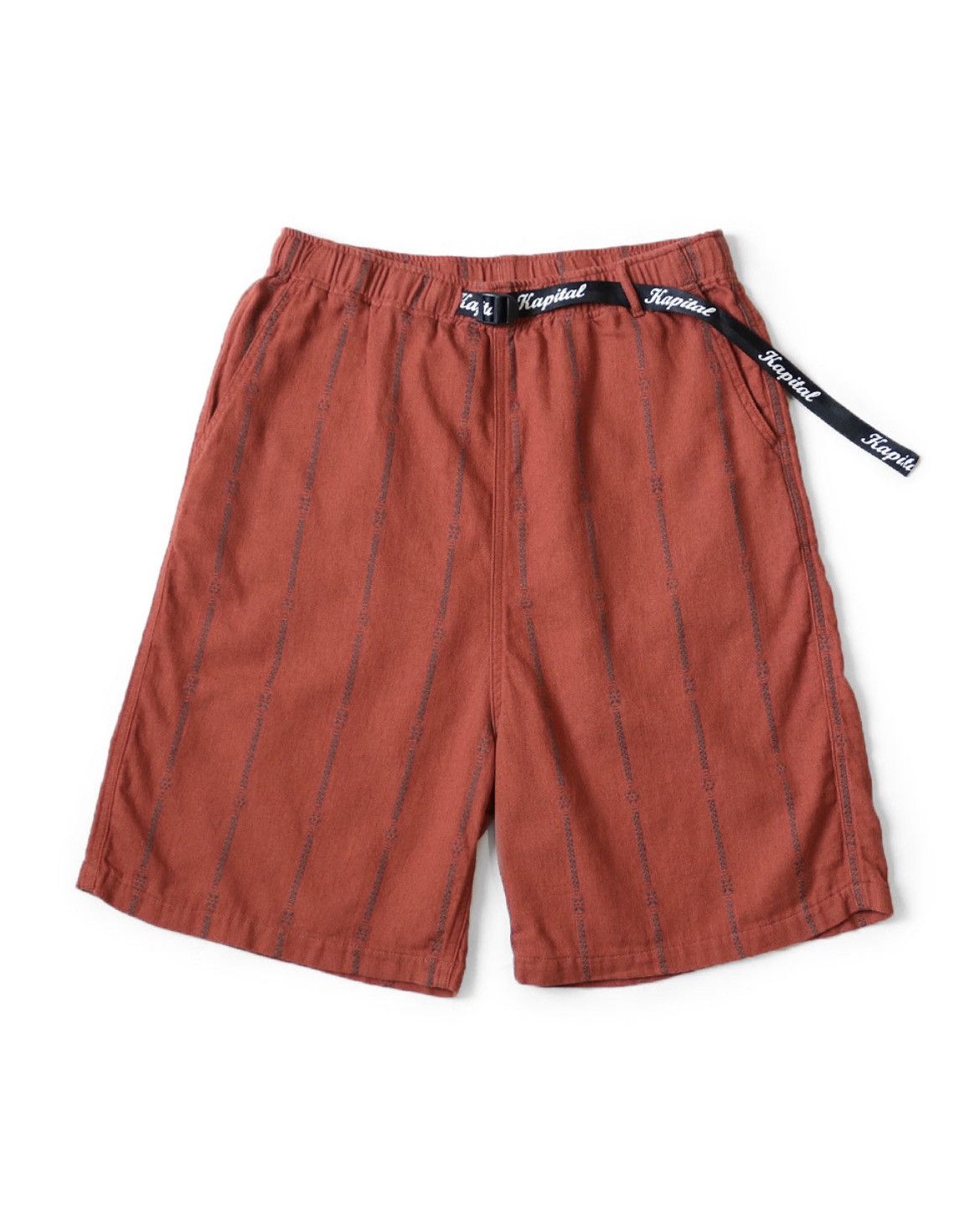 Kapital Kapital Cotton linen Siamese striped easy shorts size 2 Size US 32 / EU 48 - 1 Thumbnail