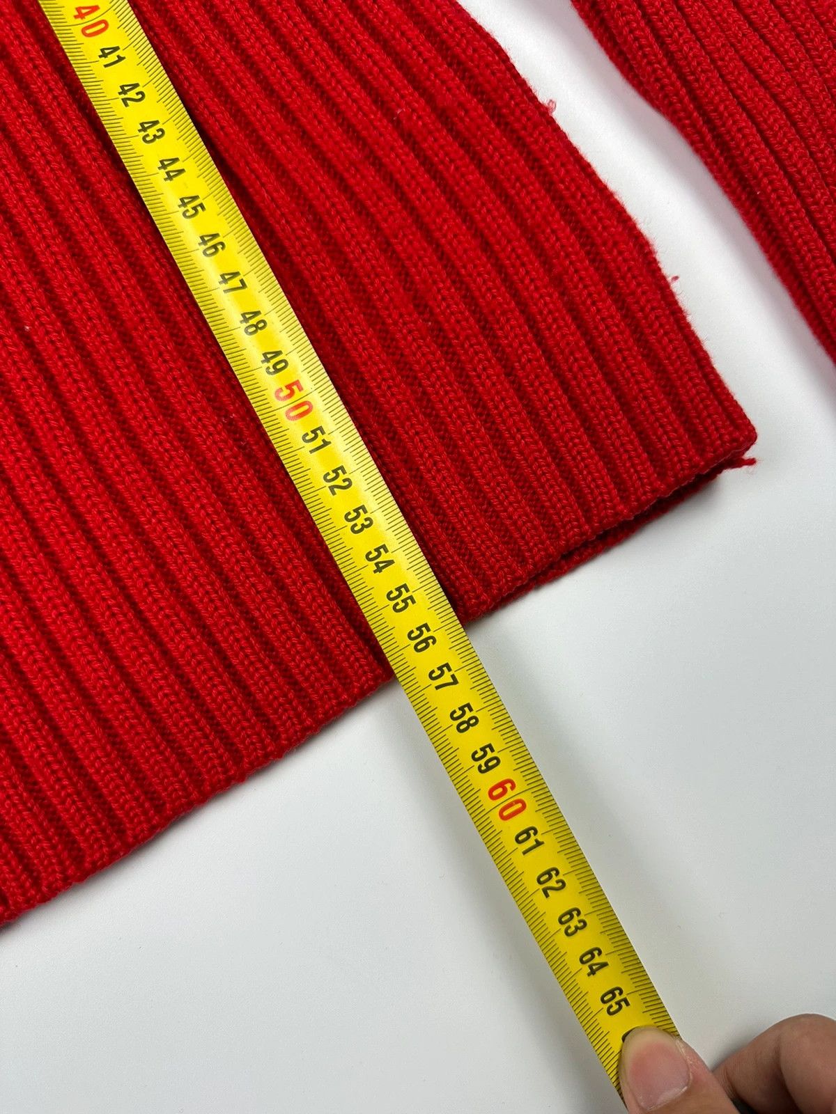 Prada Prada Sport FW2003 Red Ribbed Wool High Neck Sweater Knit Size S / US 4 / IT 40 - 8 Thumbnail