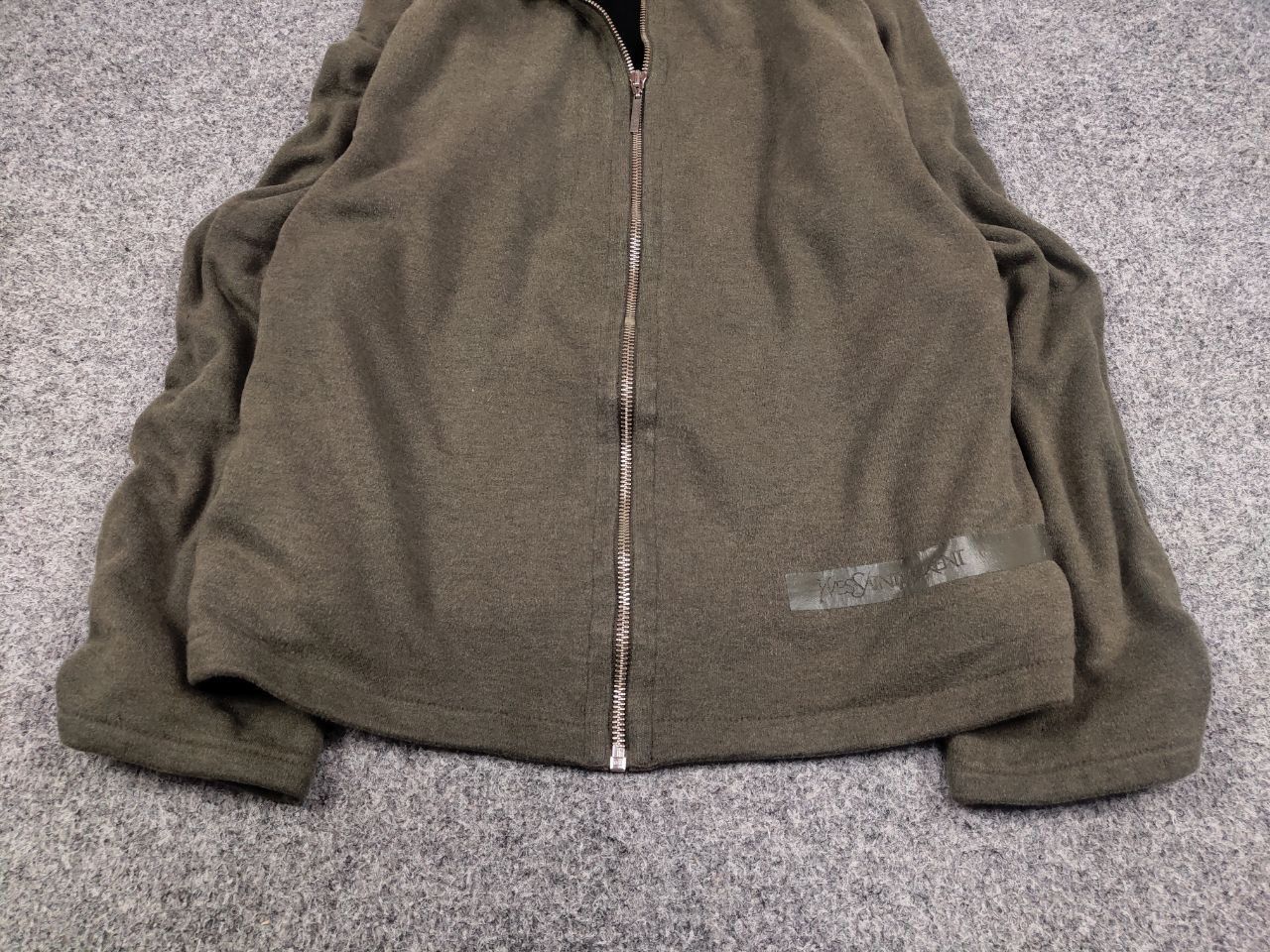 Yves Saint Laurent Vintage 90's Yves Saint Laurent YSL Logo Full Zip Pullover Size US L / EU 52-54 / 3 - 9 Thumbnail