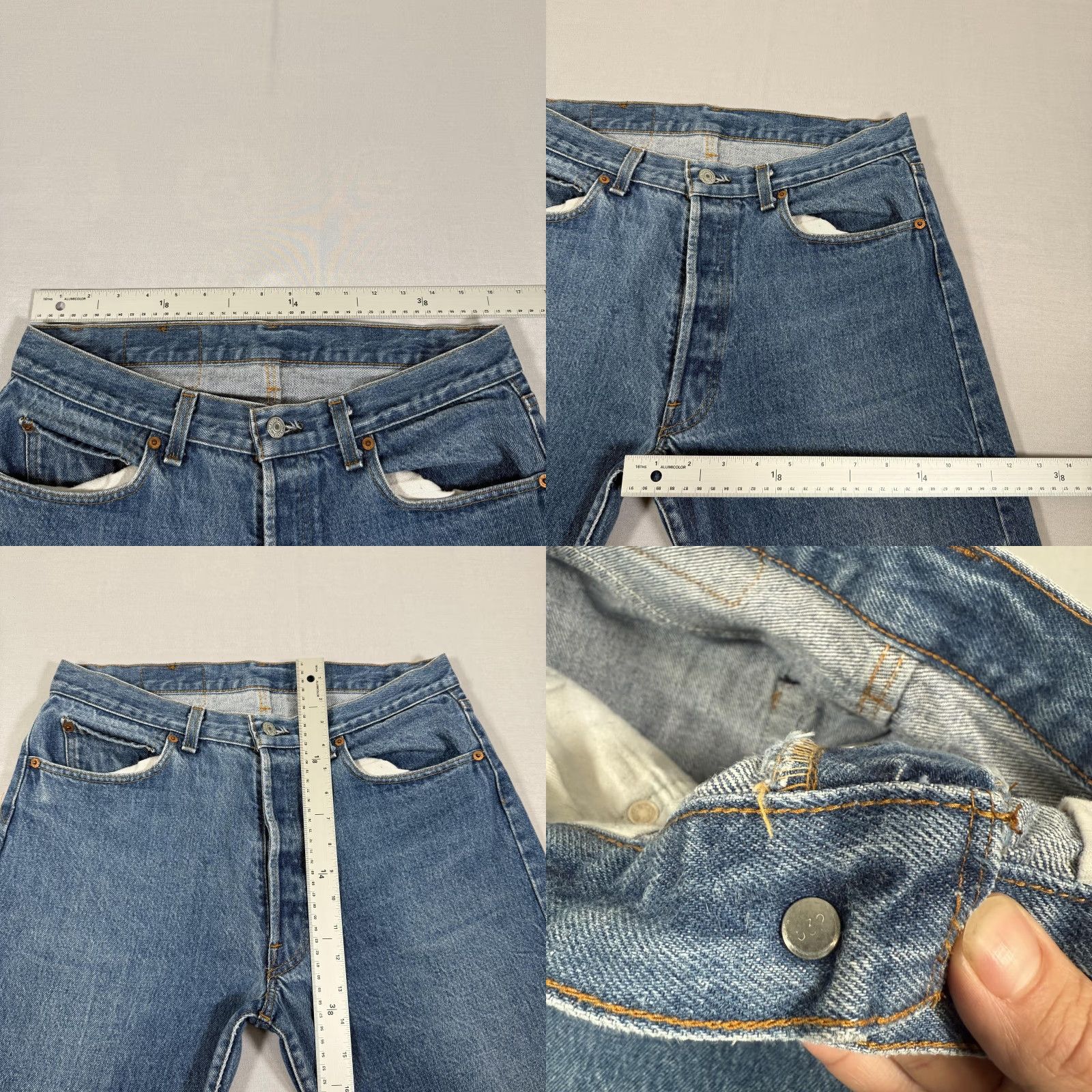Levi's VINTAGE Levi's 501 Jeans Mens 32x34 Blue 501 Straight Fit Denim Pants Western USA 80s 90s Size US 32 / EU 48 - 8 Thumbnail