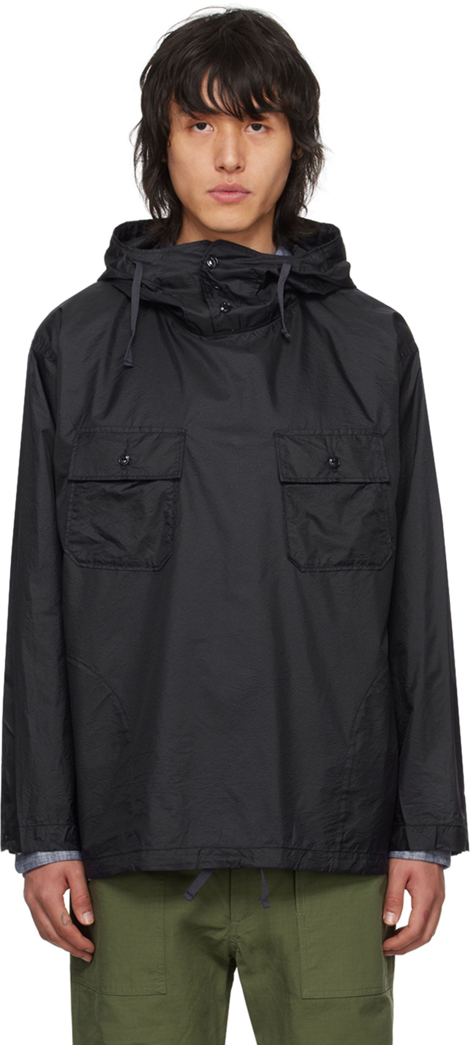 image of Engineered Garments Cagoule Shirt in Black, Men's (Size Medium)