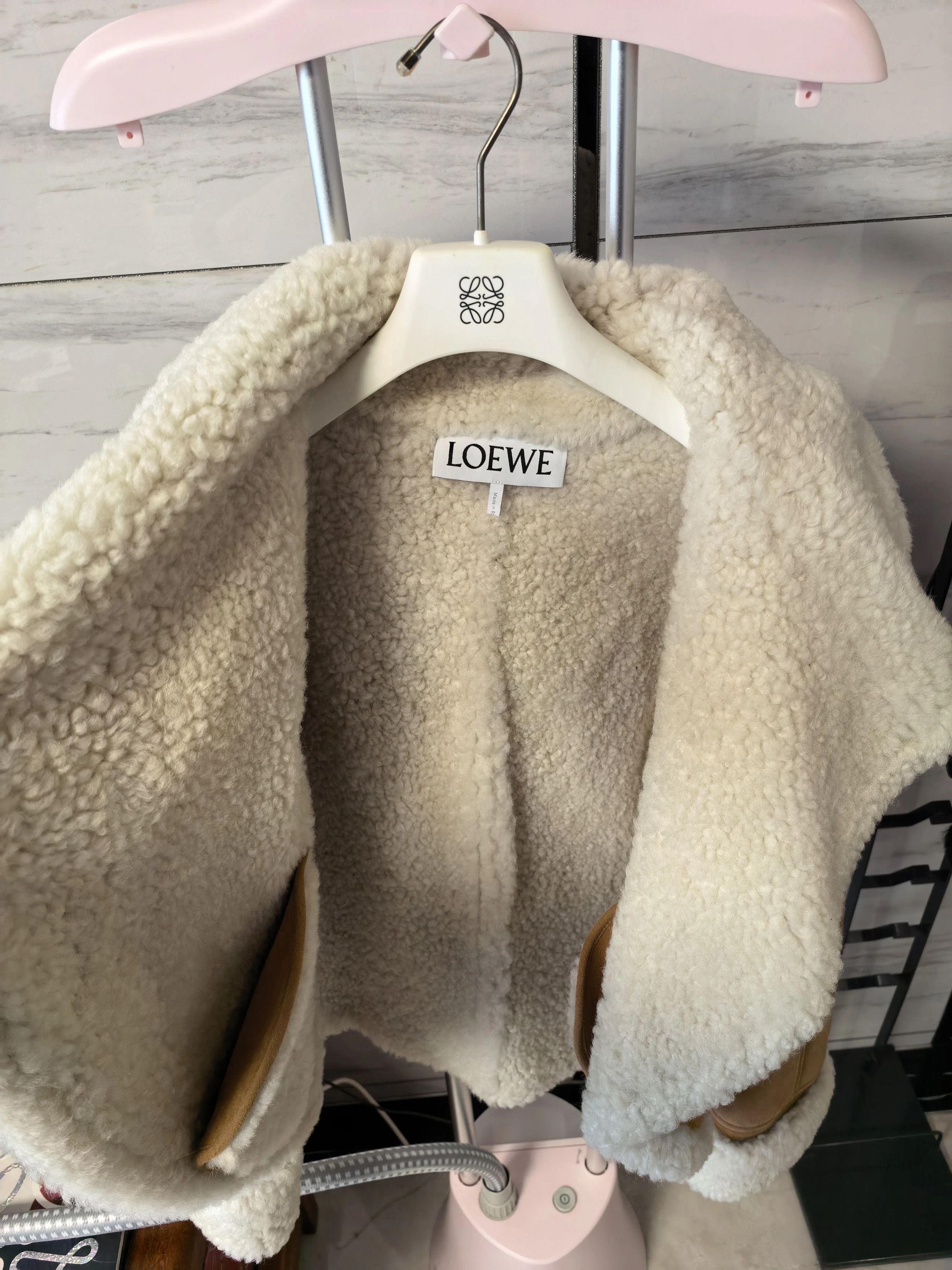 Loewe LOEWE shearling lambskin coat 34 Size XXS / US 00 / IT 34 - 9 Thumbnail