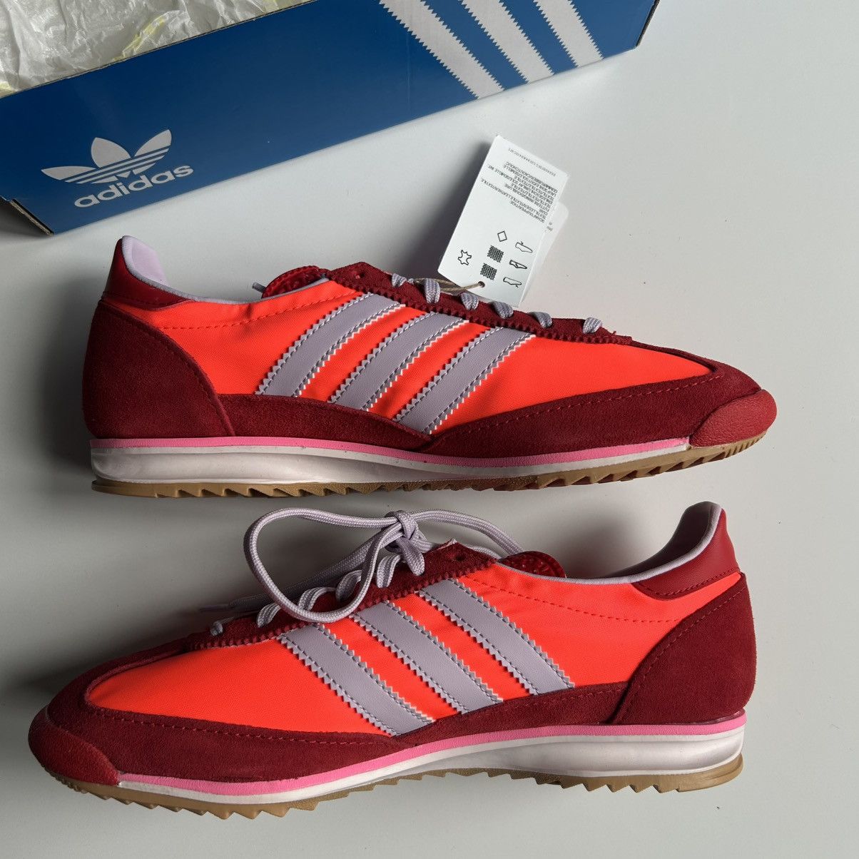 Adidas NEW Adidas Sl 72 OG ‘Solar Red/Ice Lavender’-Women’s size 8 Size US 8 / IT 38 - 3 Thumbnail