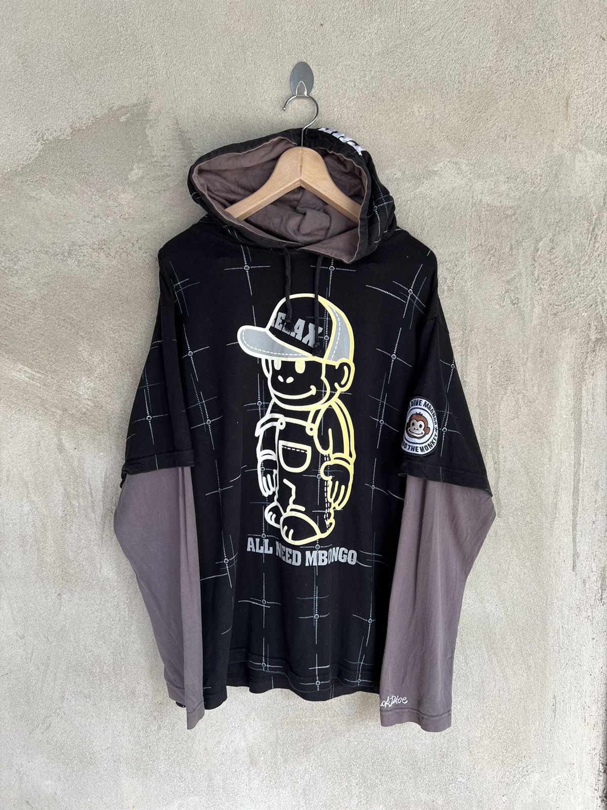 Japanese Brand Japanese Dack Dive Mbongo Hip Hop monkey Hoodies Size US L / EU 52-54 / 3 - 2 Thumbnail