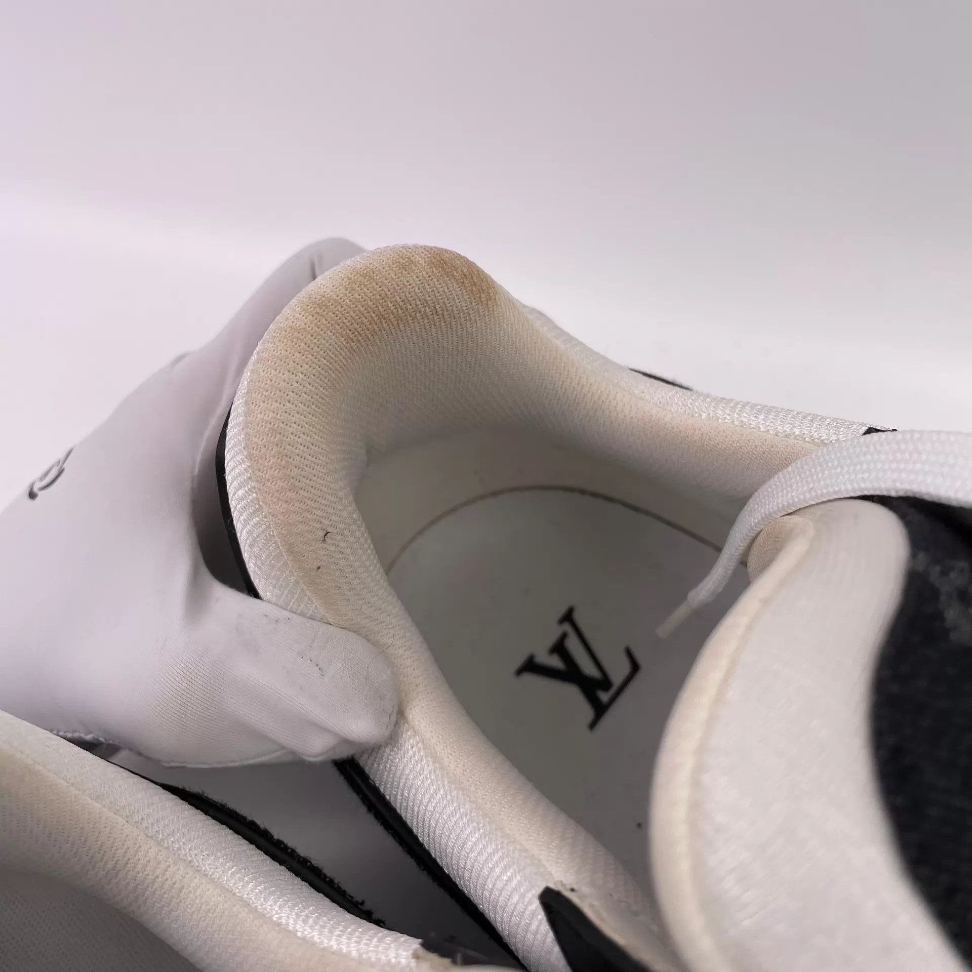 Louis Vuitton lv Trainer Black & White Denim US 10 Chip Size US 10 / EU 43 - 5 Thumbnail