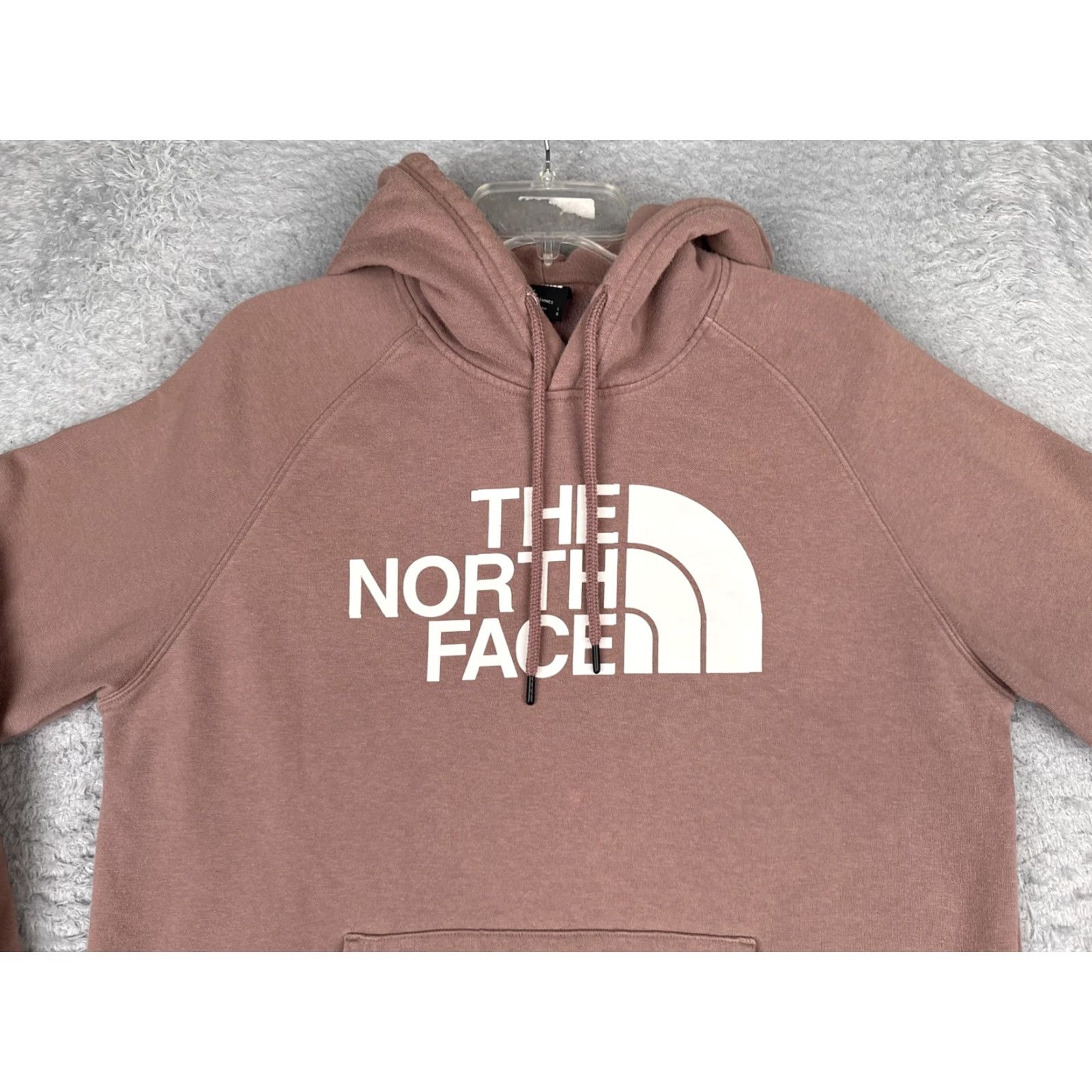 The North Face The North Face Hoodie Womens L Pink Logo Pullover Kangaroo Fleece Sweatshirt Size L / US 10 / IT 46 - 4 Thumbnail