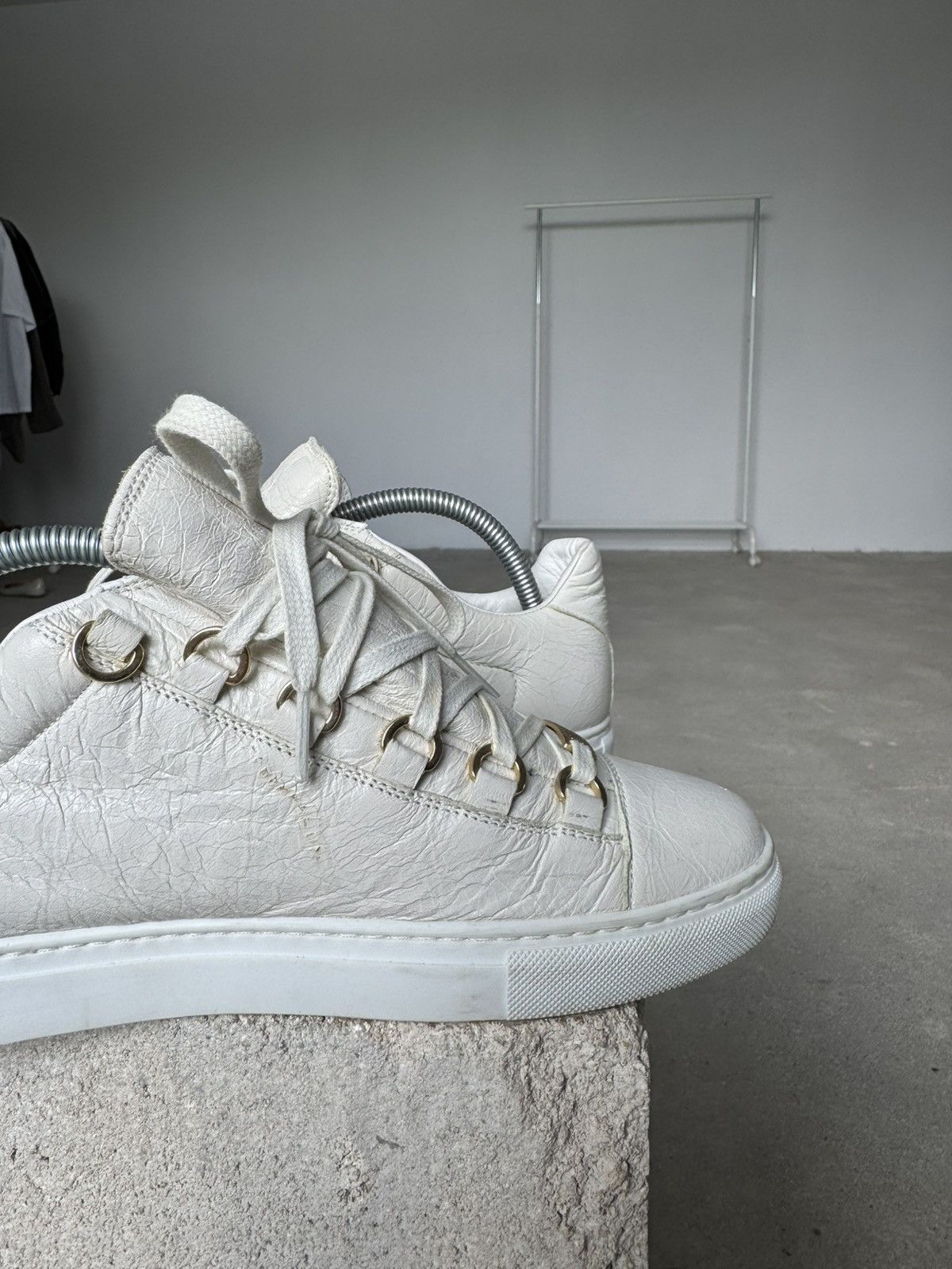Balenciaga Balenciaga Arena Low Top Leather Sneakers Size US 7 / EU 40 - 12 Thumbnail