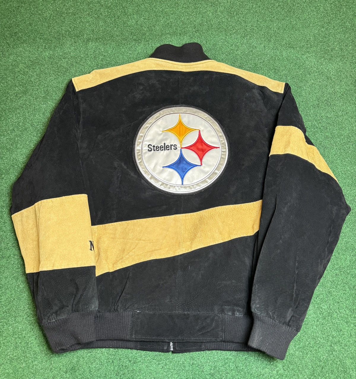 G-III × NFL × Vintage Vintage Y2K Pittsburg Steelers Leather Varsity Jacket Size US L / EU 52-54 / 3 - 3 Thumbnail