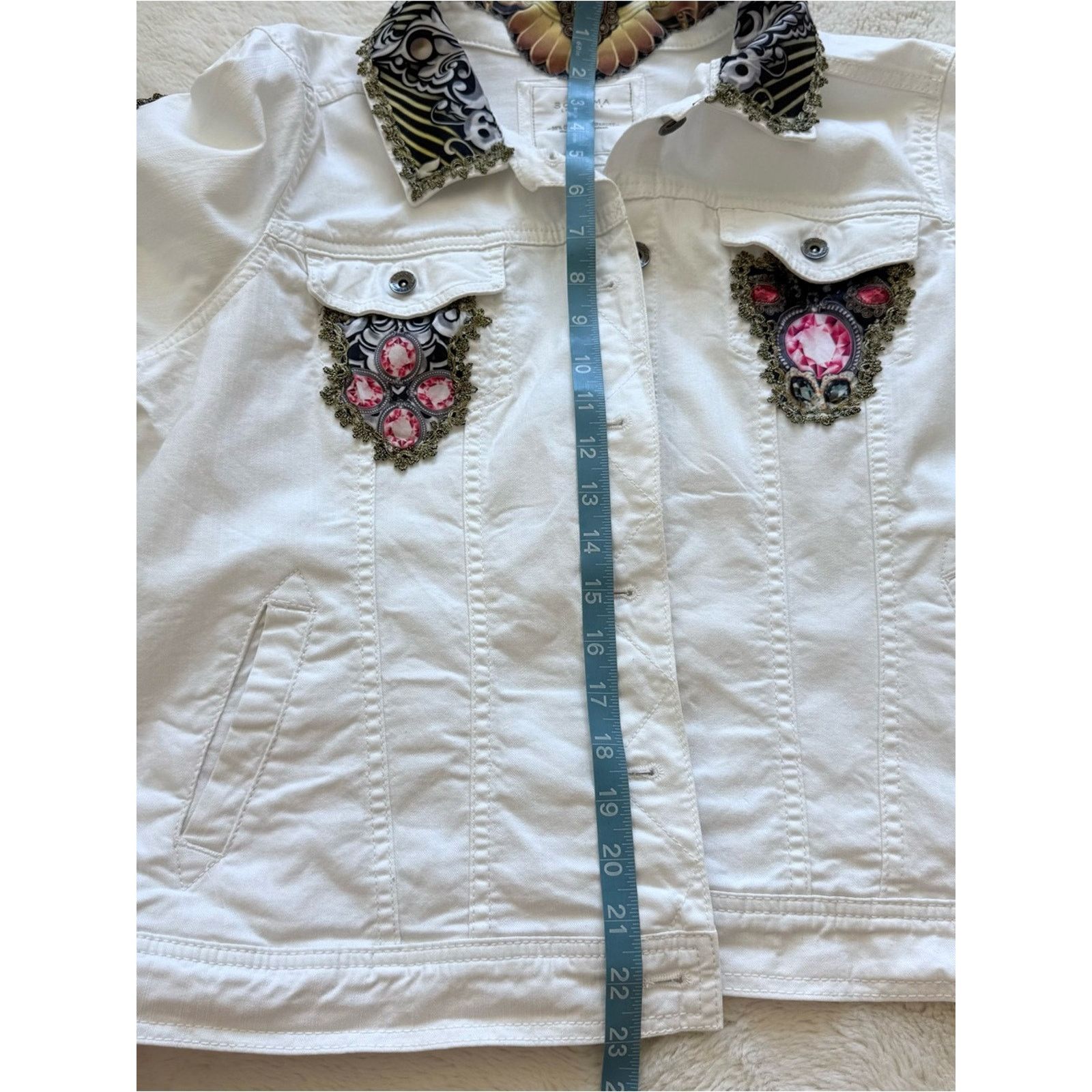 Sonoma SONOMA white jeans jacket size XL Size XL / US 12-14 / IT 48-50 - 8 Thumbnail