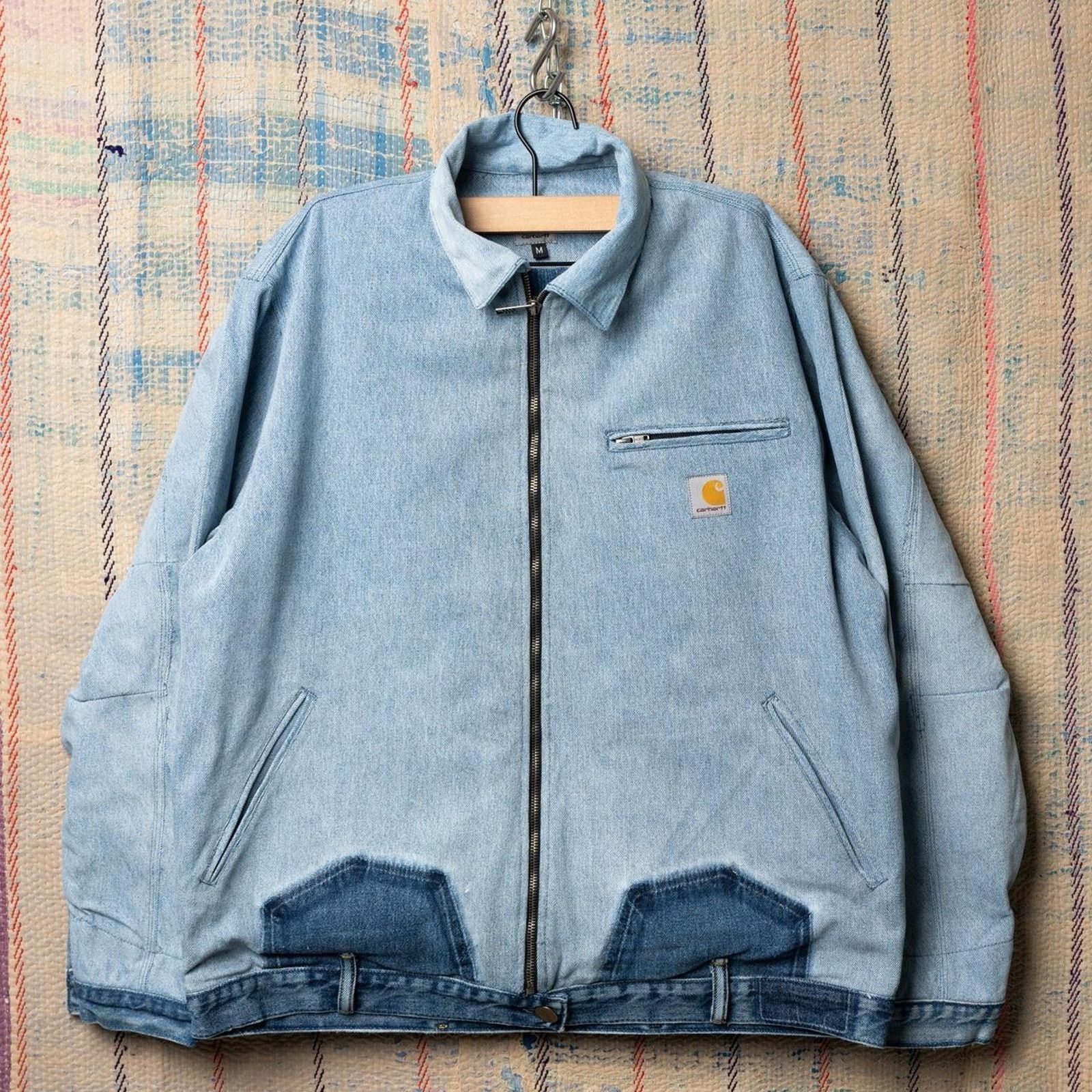 Upcycled carhartt detroit jacket reconstructed