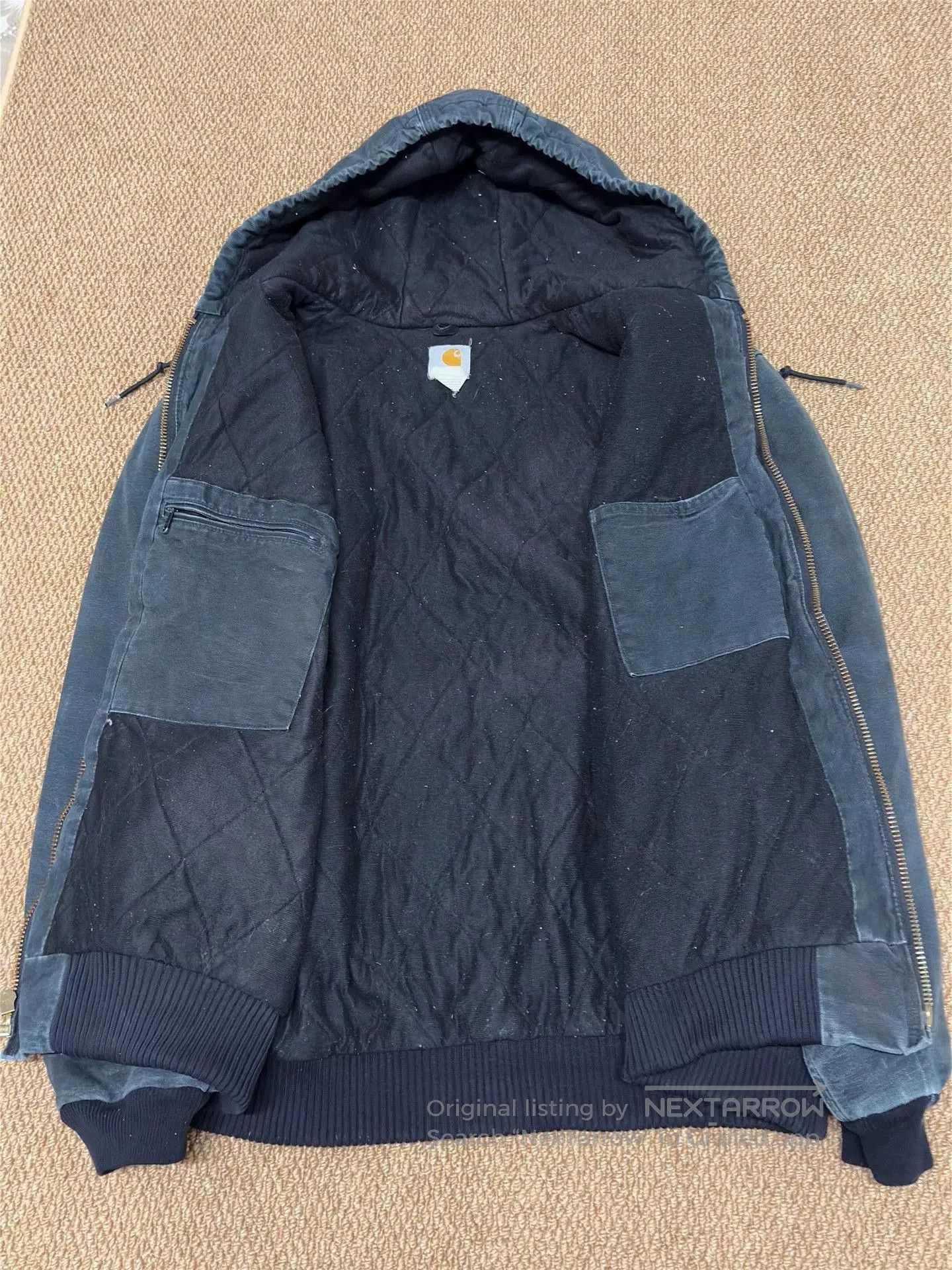 Vintage Vintage Carhartt Black Hooded Jacket. Size US M / EU 48-50 / 2 - 3 Thumbnail