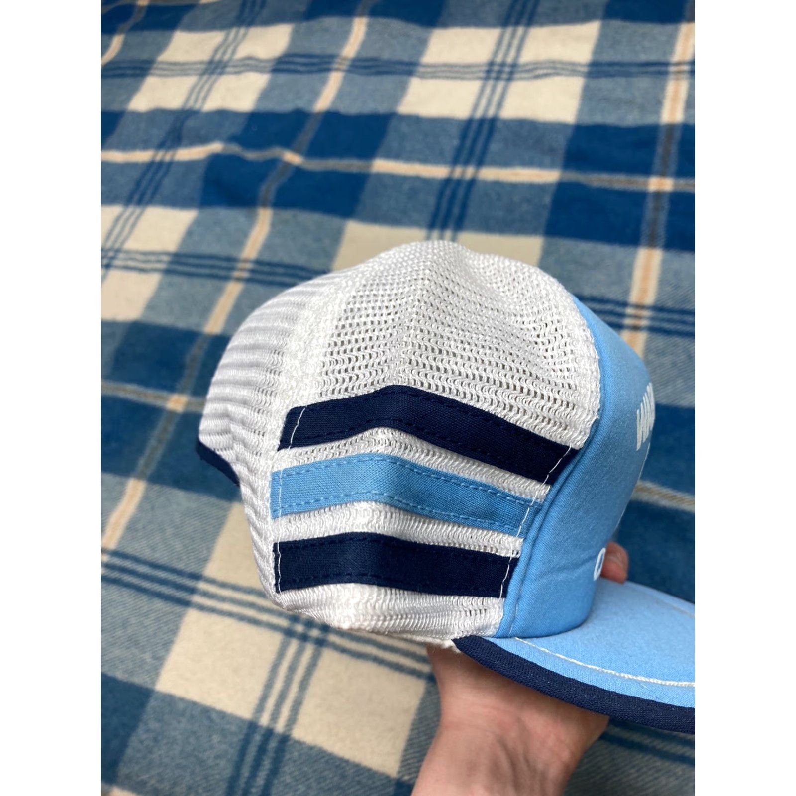 Vintage VINTAGE Carolina Blues Trucker Hat Mens Adjustable Blue 3 stripe San sun concrete puff warmelink Size ONE SIZE - 4 Thumbnail