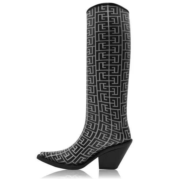 Balmain o1g2r1mq0924 Boots in Ivoire & Noir Size US 7 / IT 37 - 2 Thumbnail