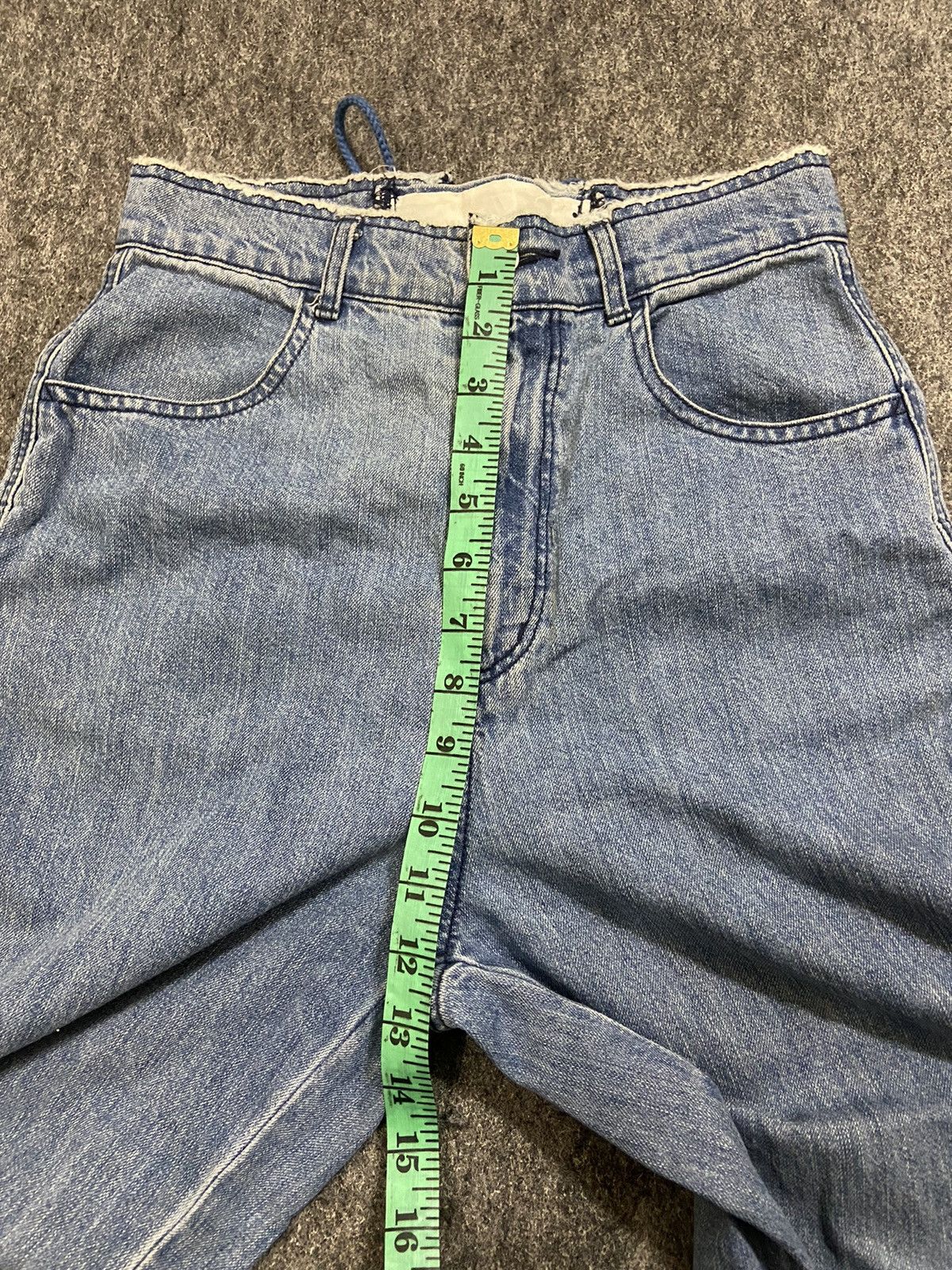 Hysteric Glamour × If Six Was Nine × Le Grande Bleu (L.G.B.) Vintage Y2K GU girls' denim pants with straps at the back Size 25" / US 0 / IT 36 - 11 Thumbnail