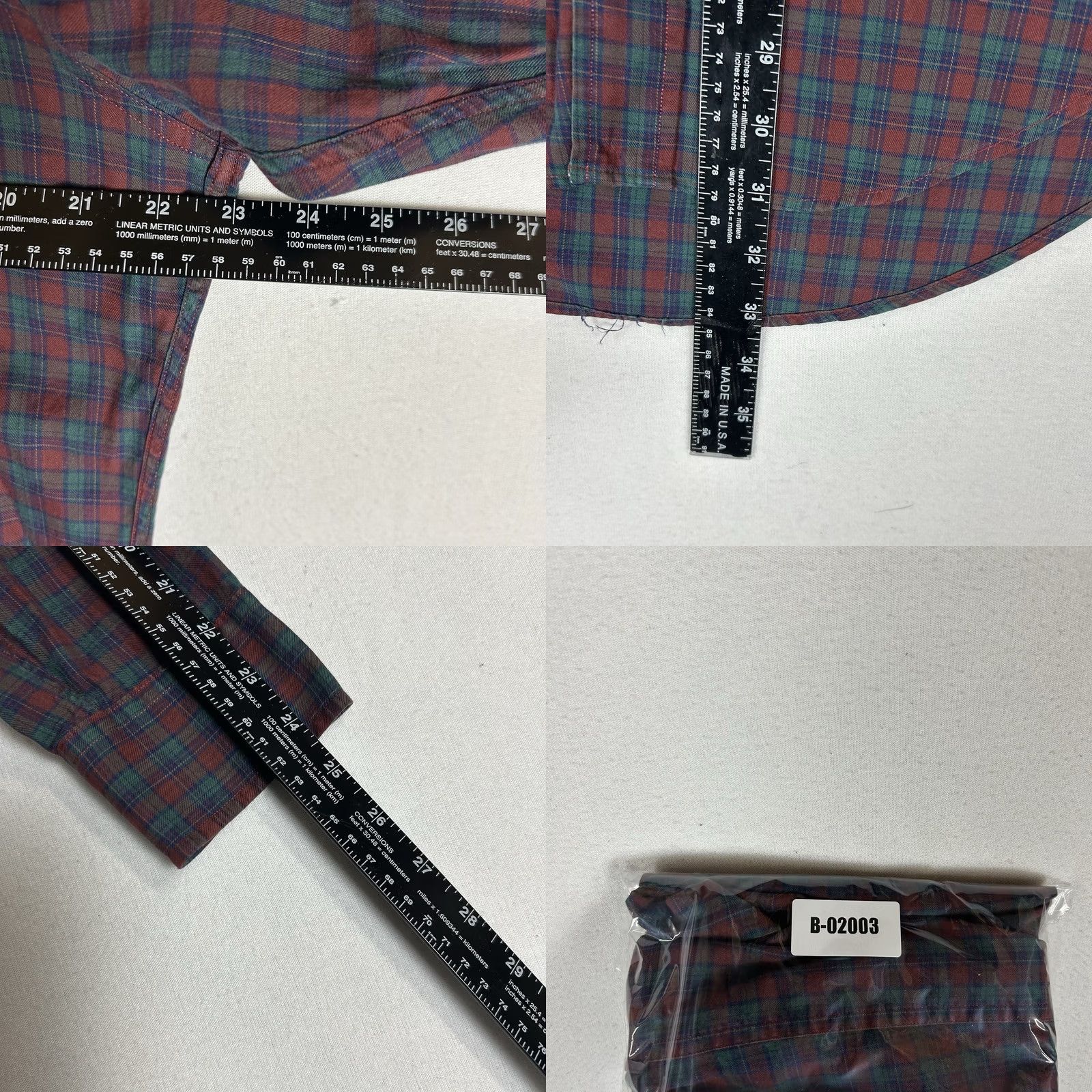 Chaps Chaps Ralph Lauren Button Up Long Sleeve Shirt Men 15.5 Plaid Multicolor Casual Top Size US L / EU 52-54 / 3 - 8 Thumbnail