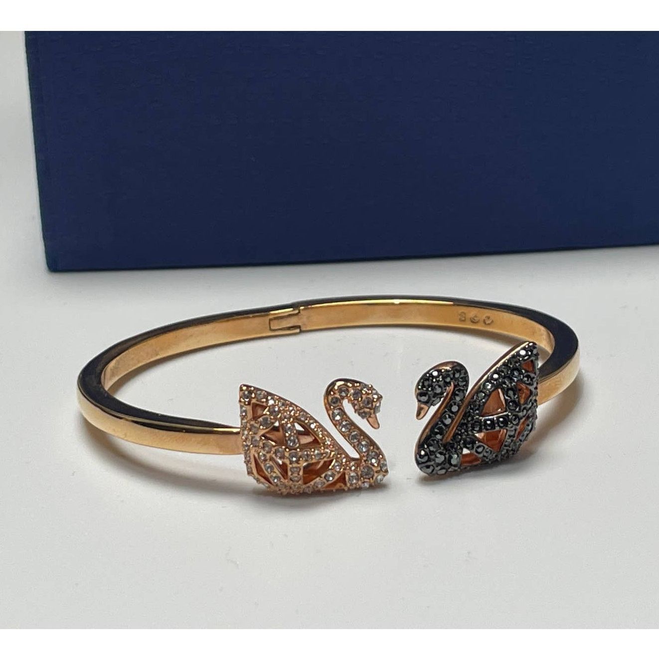 Swarovski Swarovski Facet Swan Bangle Bracelet Multi Color, Size Small Size ONE SIZE - 5 Thumbnail