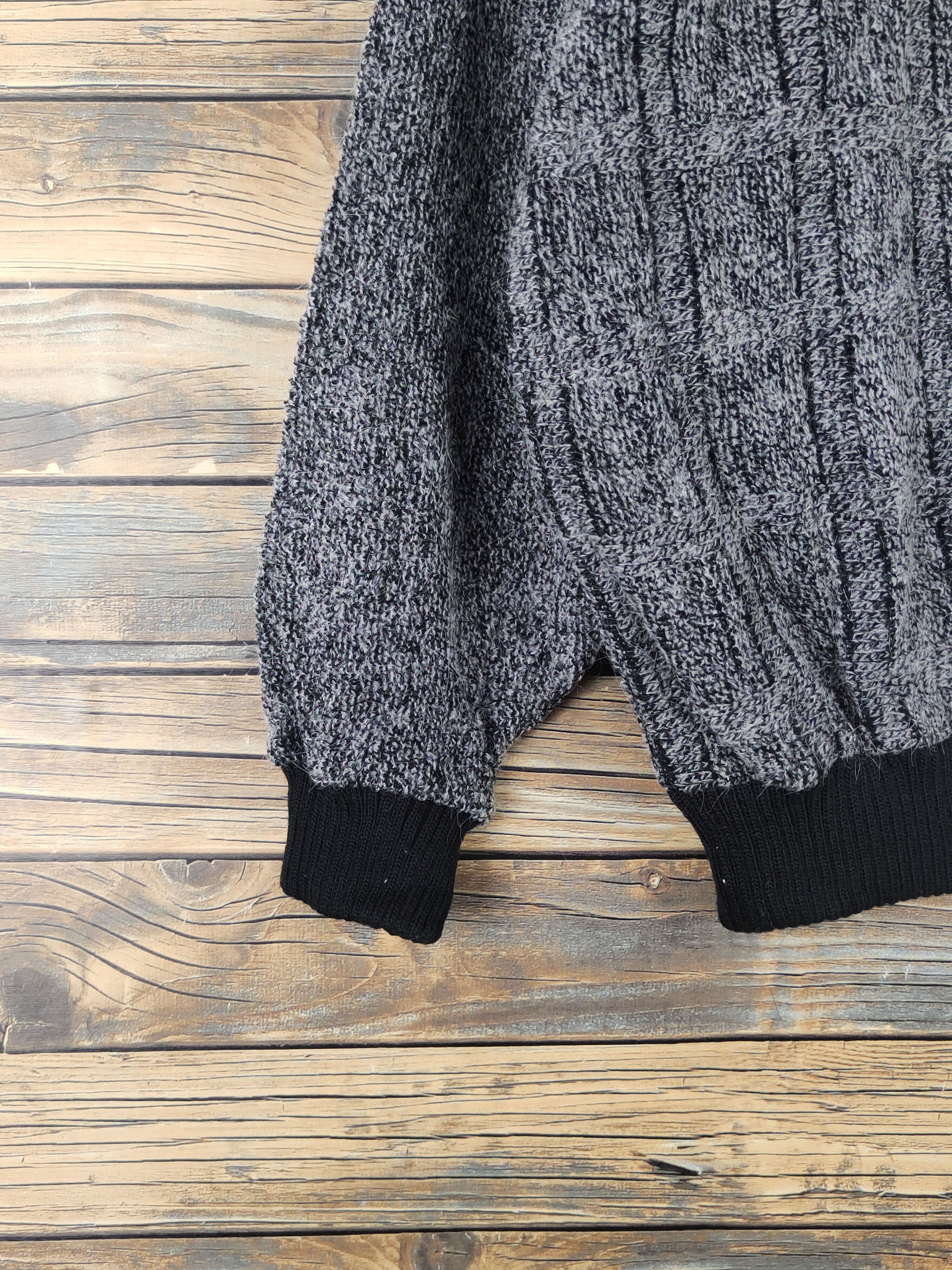 Homespun Knitwear Inter Classic Black Wool Knitwear Sweatshirts #W1822 Size US L / EU 52-54 / 3 - 4 Thumbnail