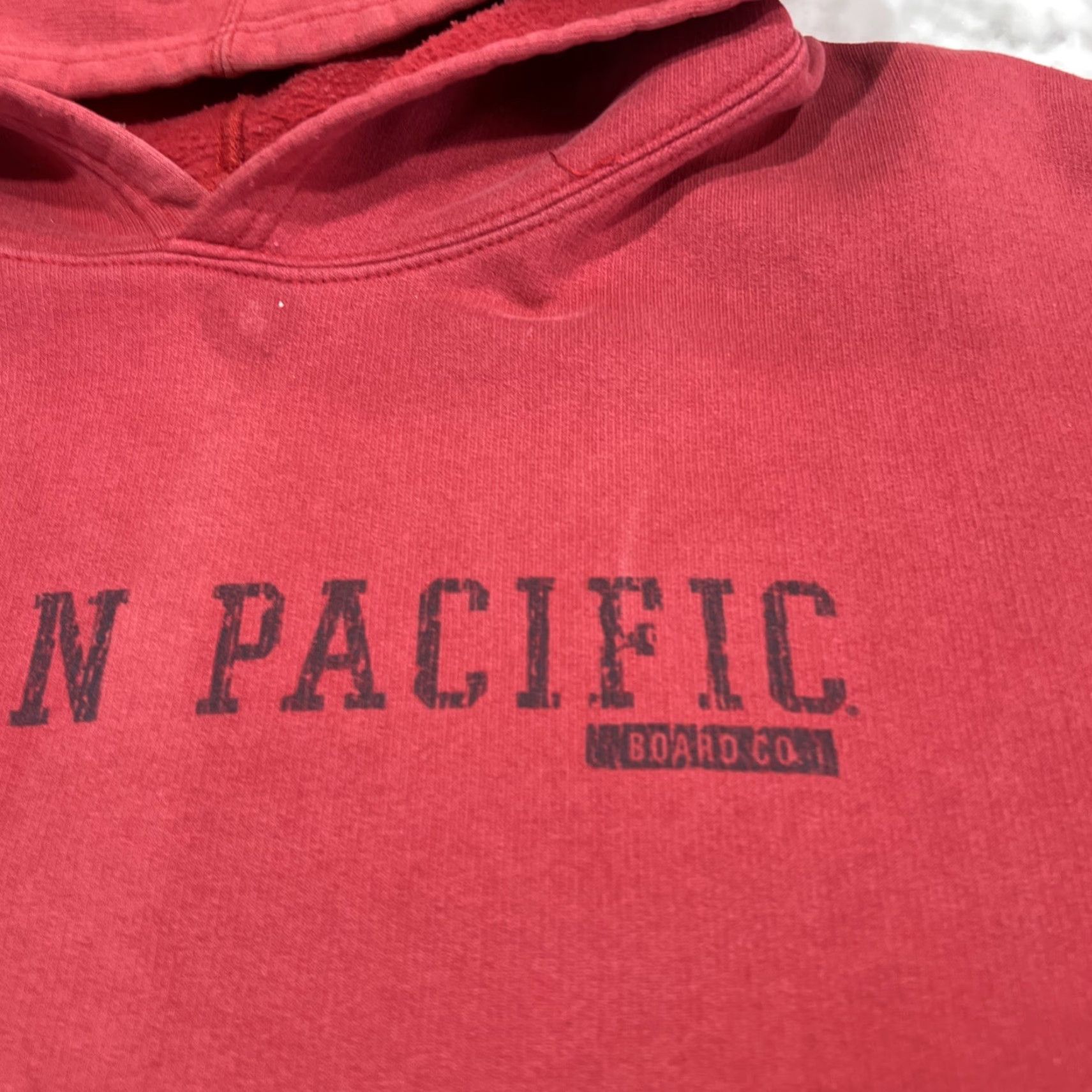 Vintage VINTAGE Ocean Pacific OP Sweat Shirt XL Hood Pocket Red Beach Surf Mens Size US XL / EU 56 / 4 - 4 Thumbnail