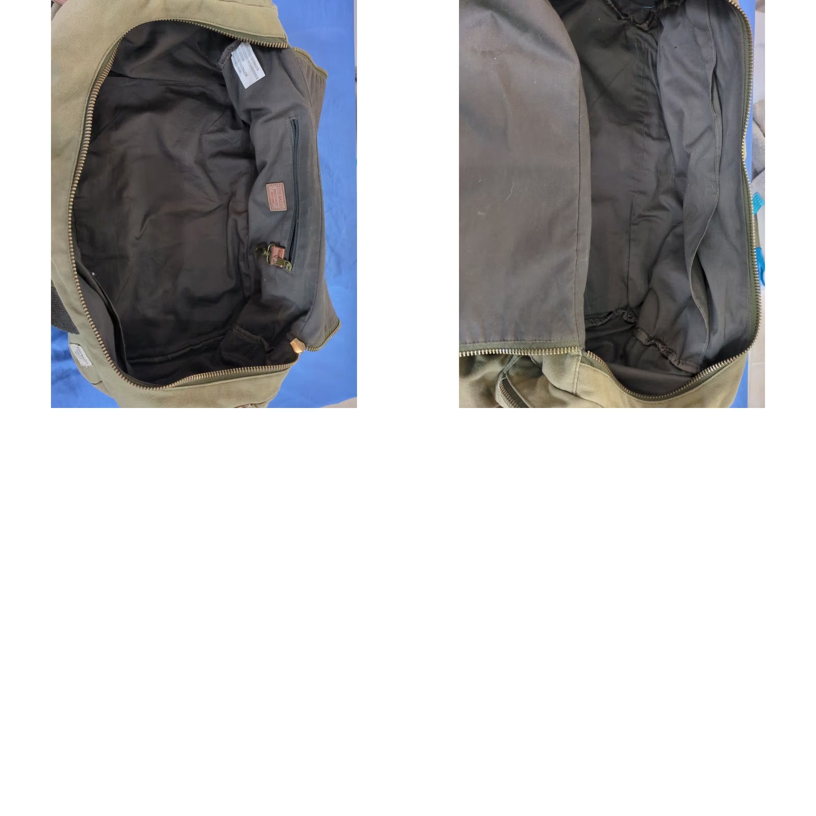 Steve Madden Steve Madden Duffle Bag Mens Olive Green Adjustable Strap Lightweight Polyester Army Green Sports Bag Mens Size ONE SIZE - 8 Thumbnail
