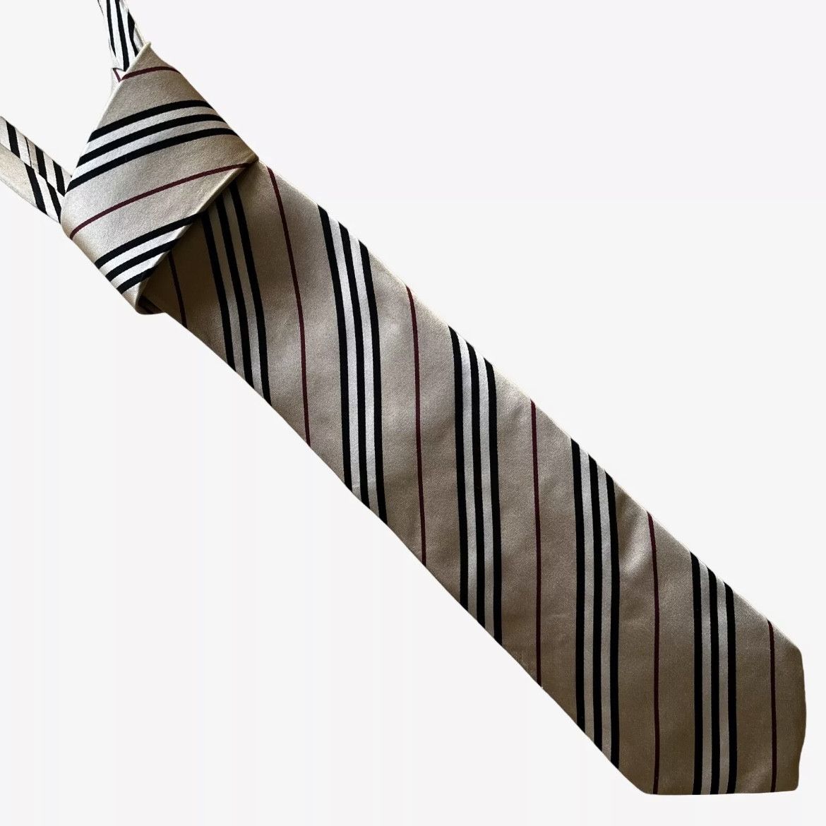 Burberry Vintage Y2K Burberry Nova Check Silk Tie Size ONE SIZE - 1 Thumbnail