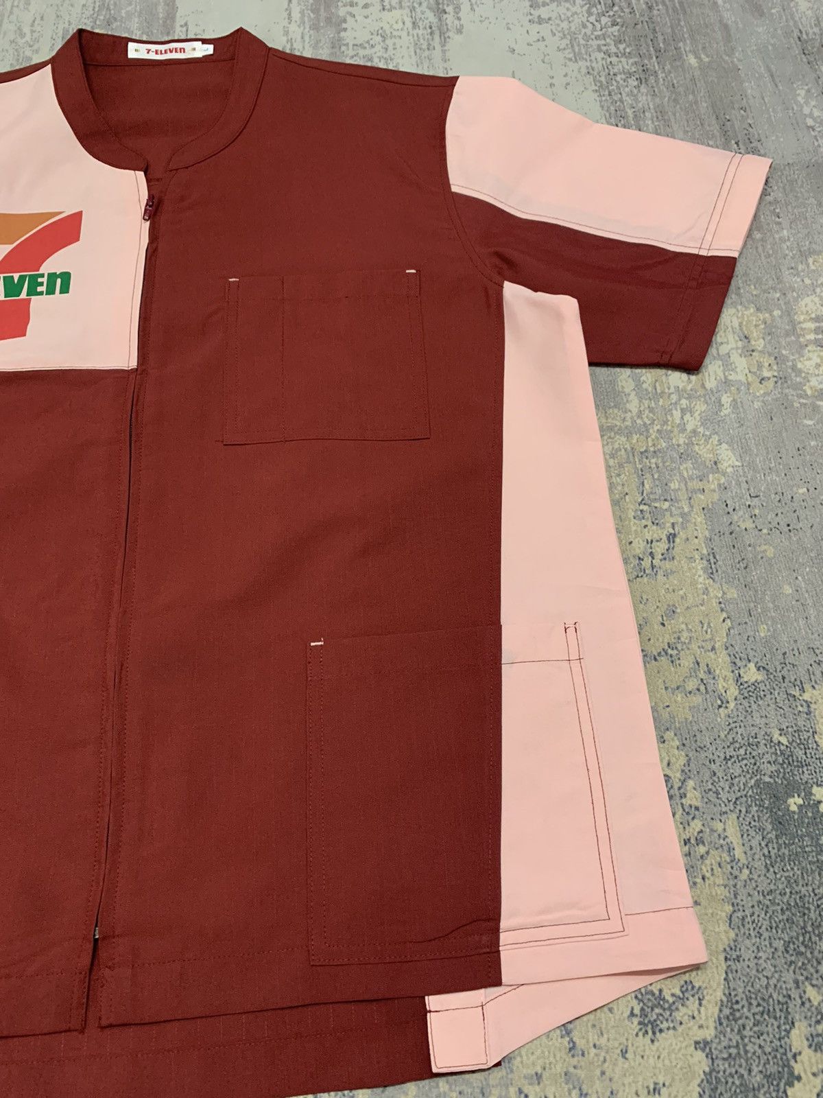 Japanese Brand VTG 7-Eleven Japan Employee Work Shirt Utility Top Size US L / EU 52-54 / 3 - 6 Thumbnail