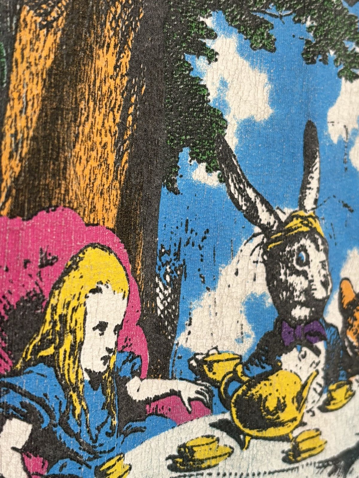 Vintage 🔥VINTAGE PSYCHEDELIA🔥ALICE IN WONDERLAND TIE DYE T-SHIRT Size US S / EU 44-46 / 1 - 7 Thumbnail