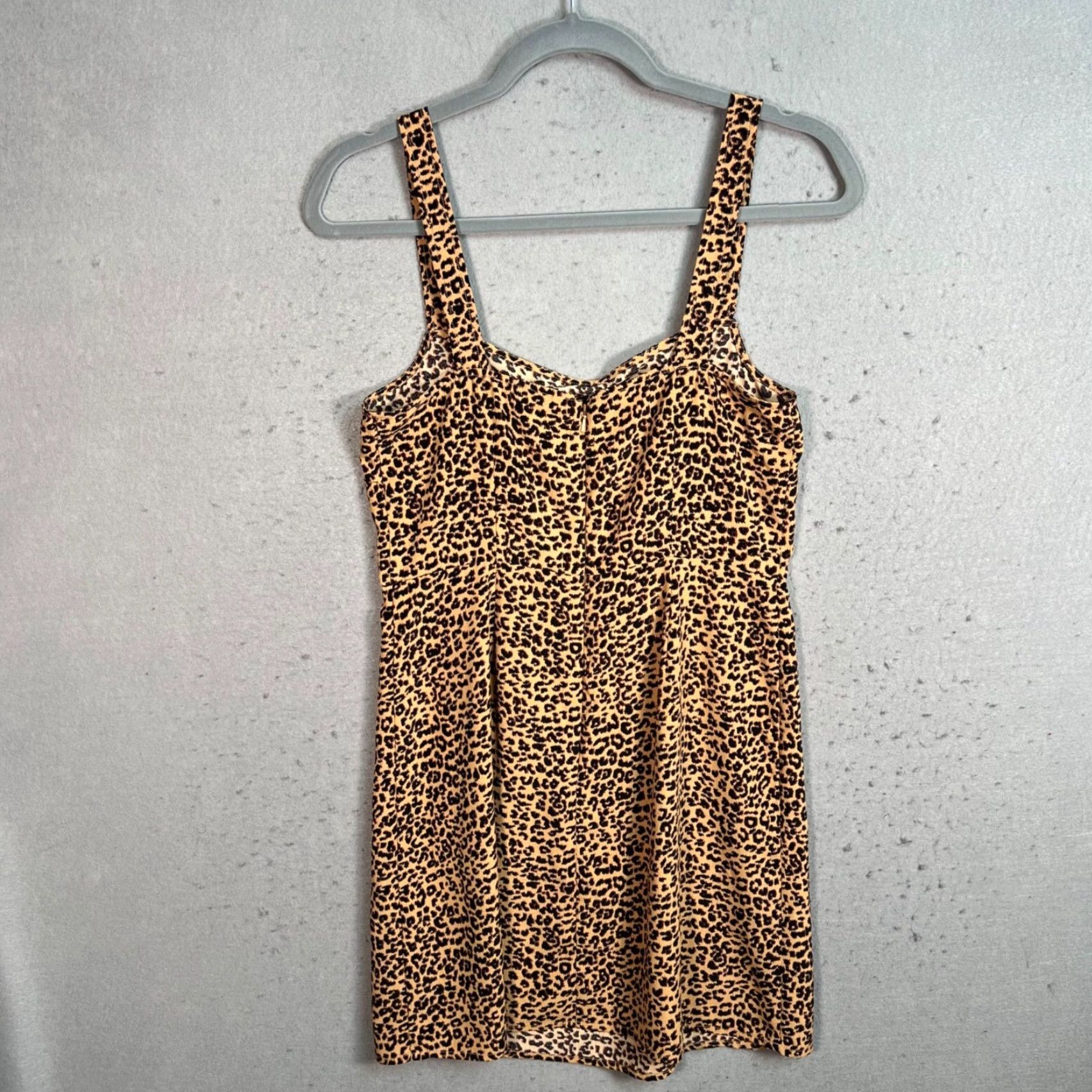 Vintage BP Leopard Print Sleeveless Mini Dress Womens Size S Polyester 100% Size S / US 4 / IT 40 - 2 Thumbnail