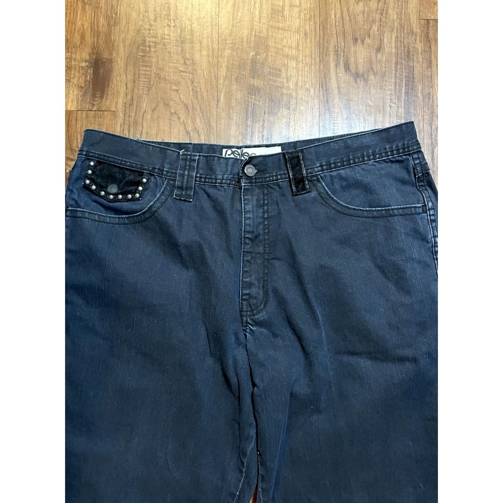 Pelle Pelle VINTAGE Pelle Pelle Jeans 38x32 5-Pocket Denim Blue 90s Hip Hop Rock Embroidered Logo Mens Jeans Size US 38 / EU 54 - 5 Thumbnail